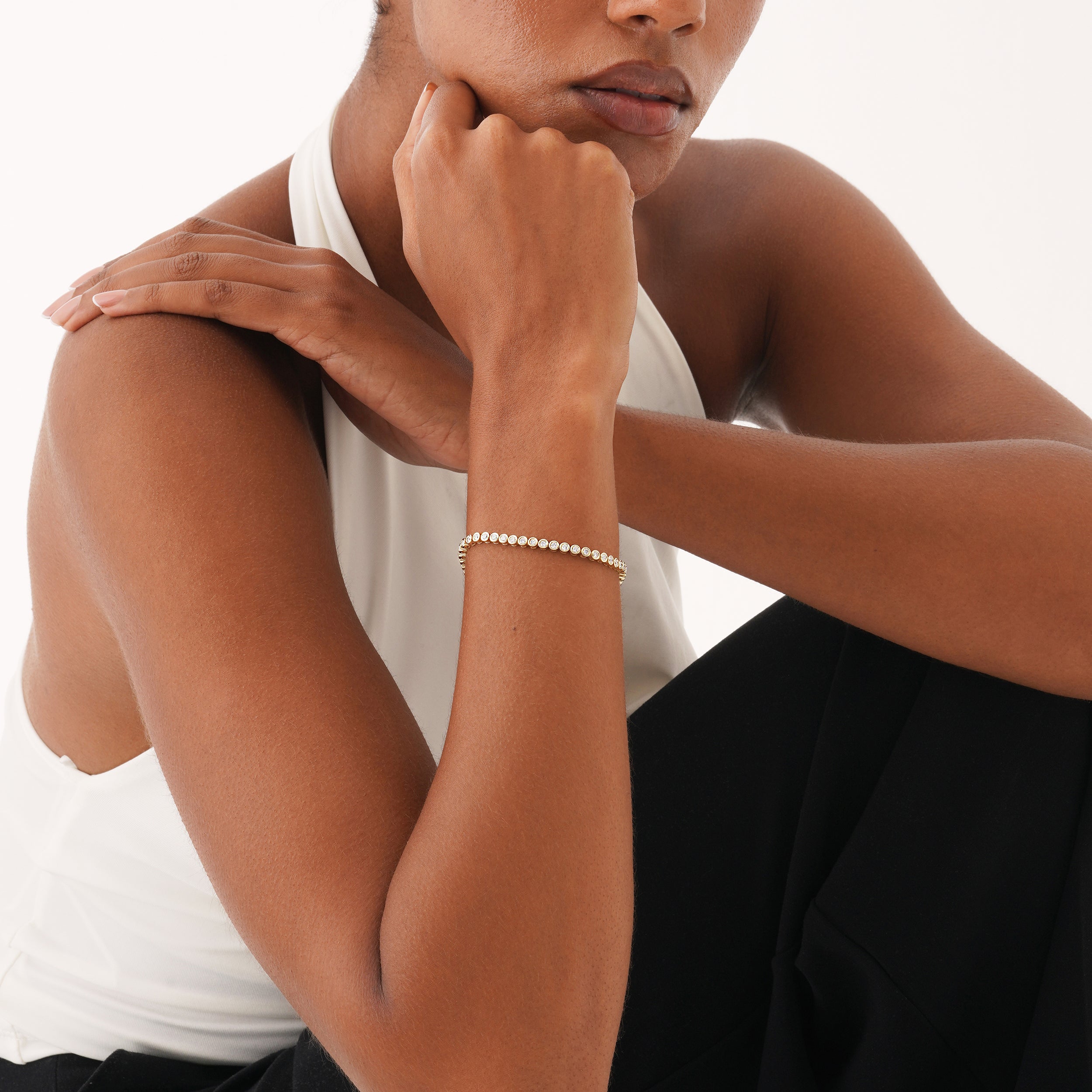 Dazzle Bezel Tennis Bracelet