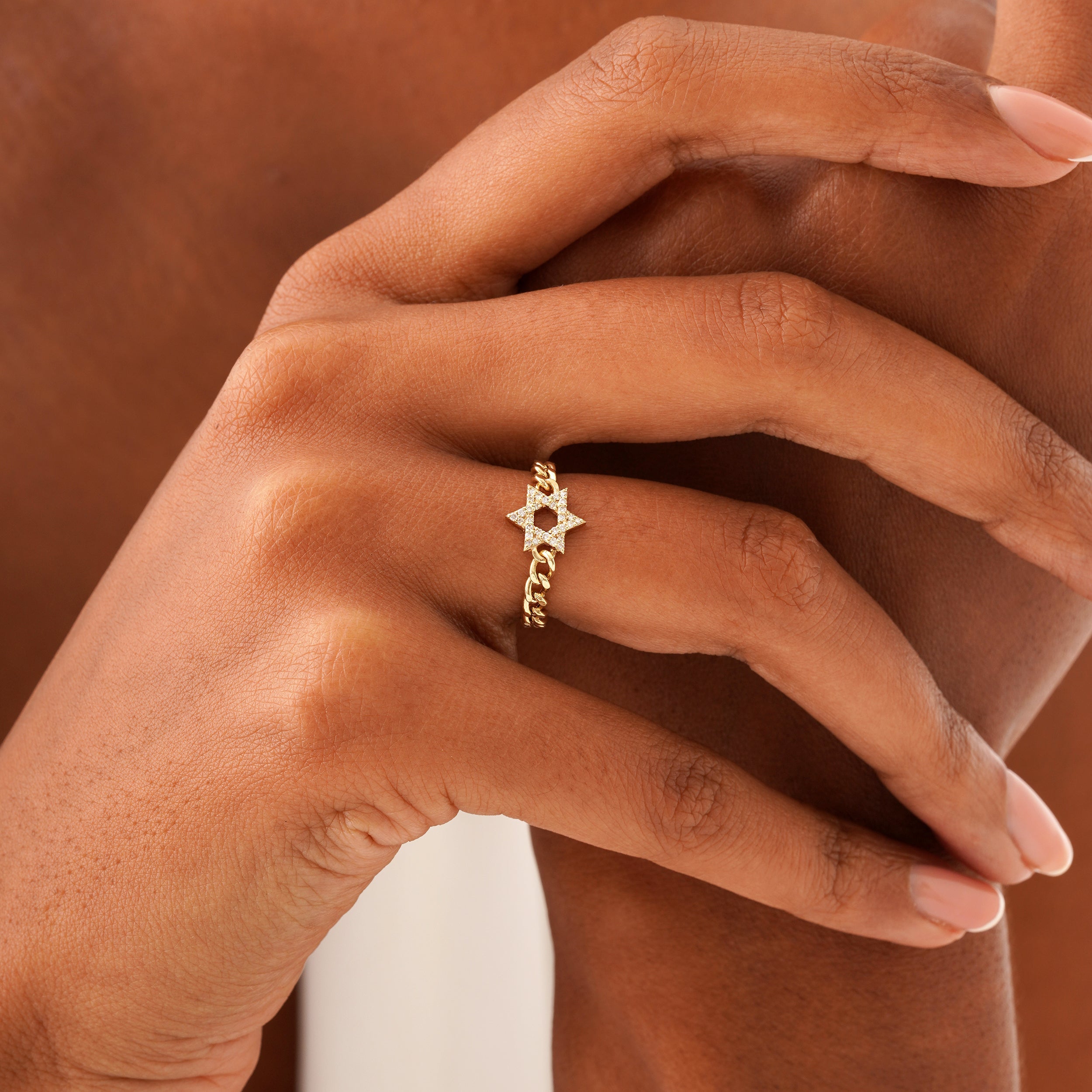 Starry Faith Cuban Ring