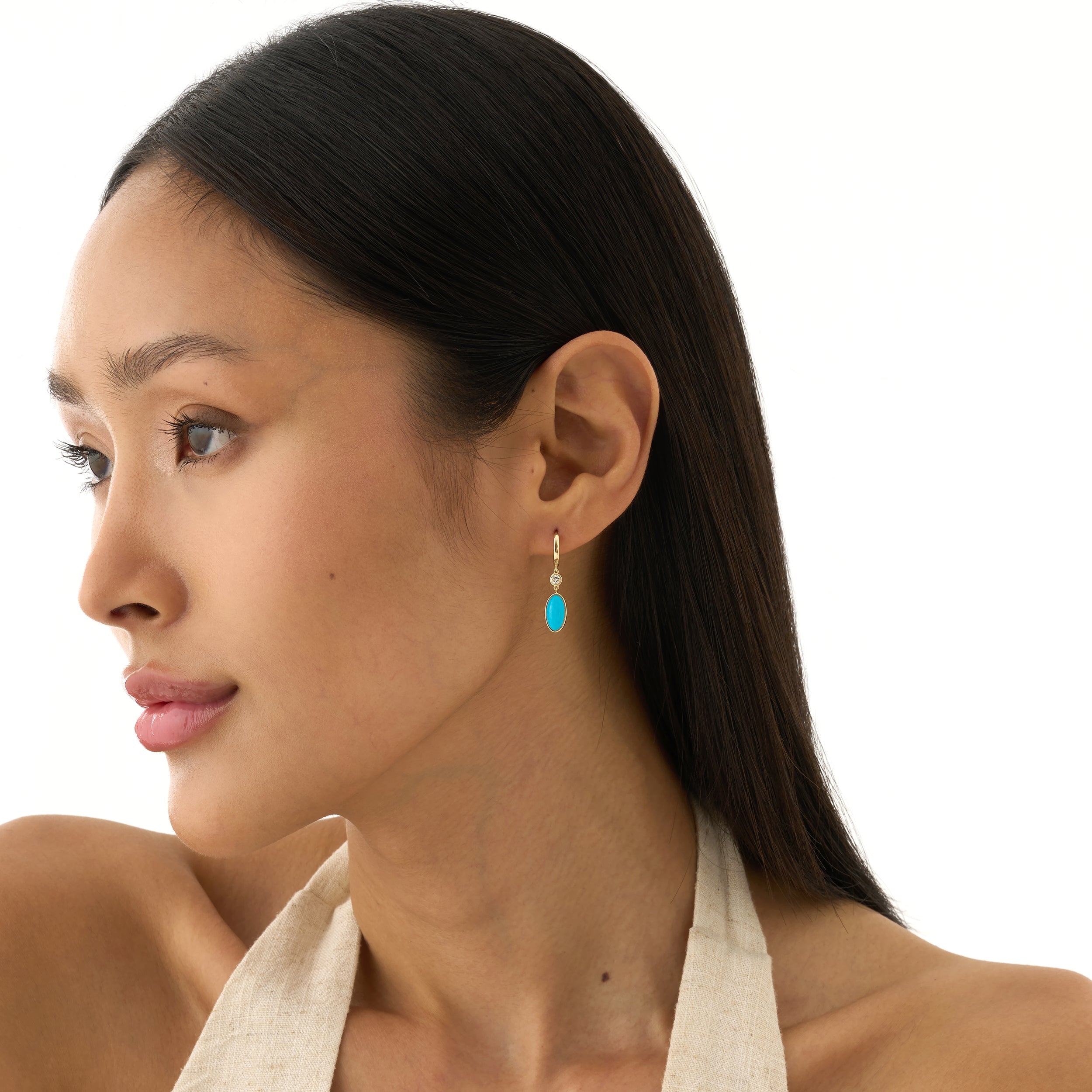 Sky Stone Drop Earrings