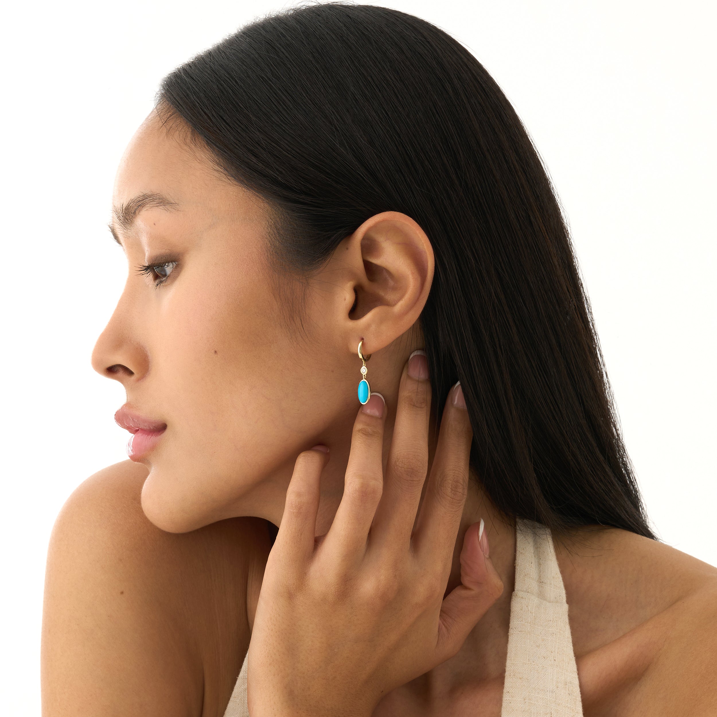 Sky Stone Drop Earrings