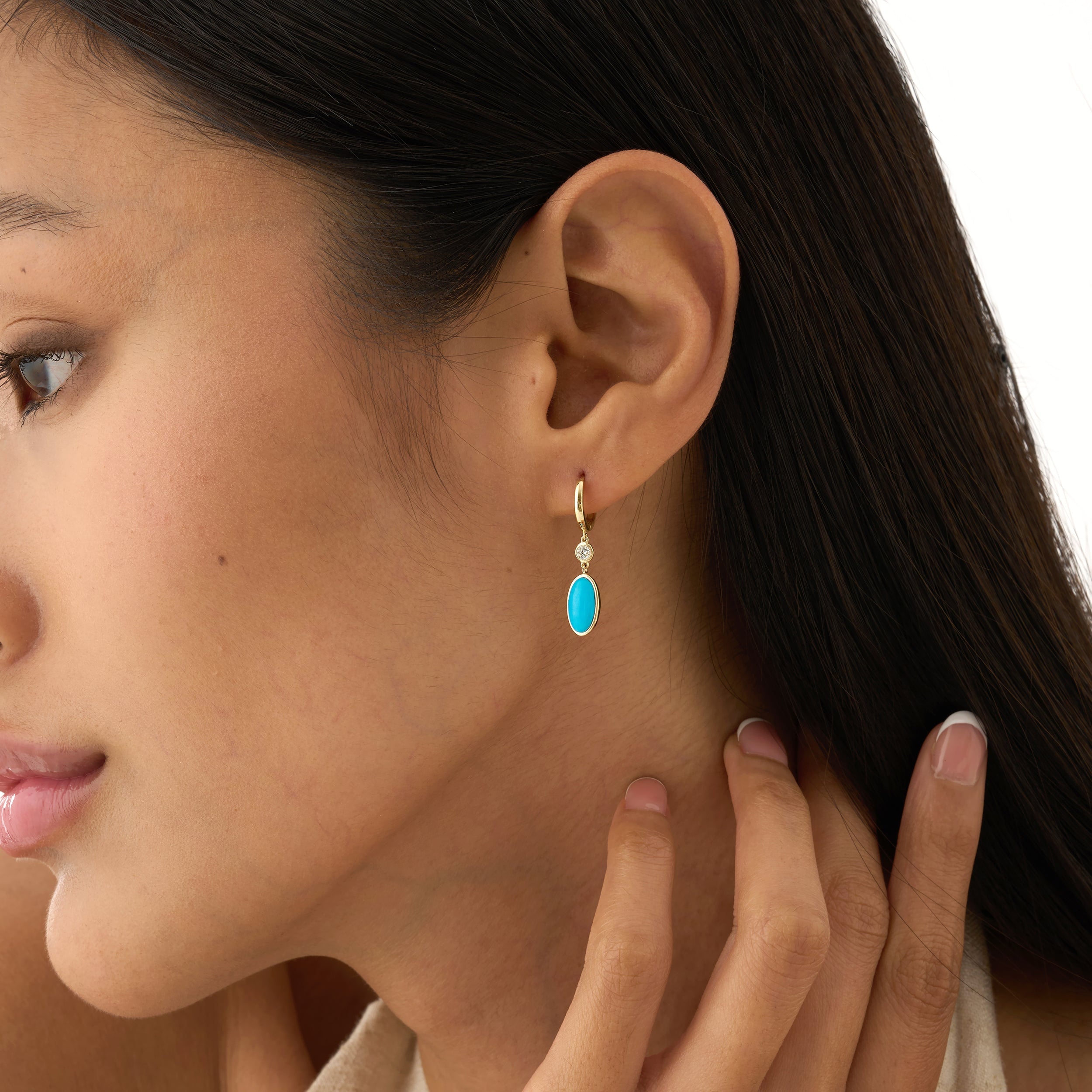 Sky Stone Drop Earrings