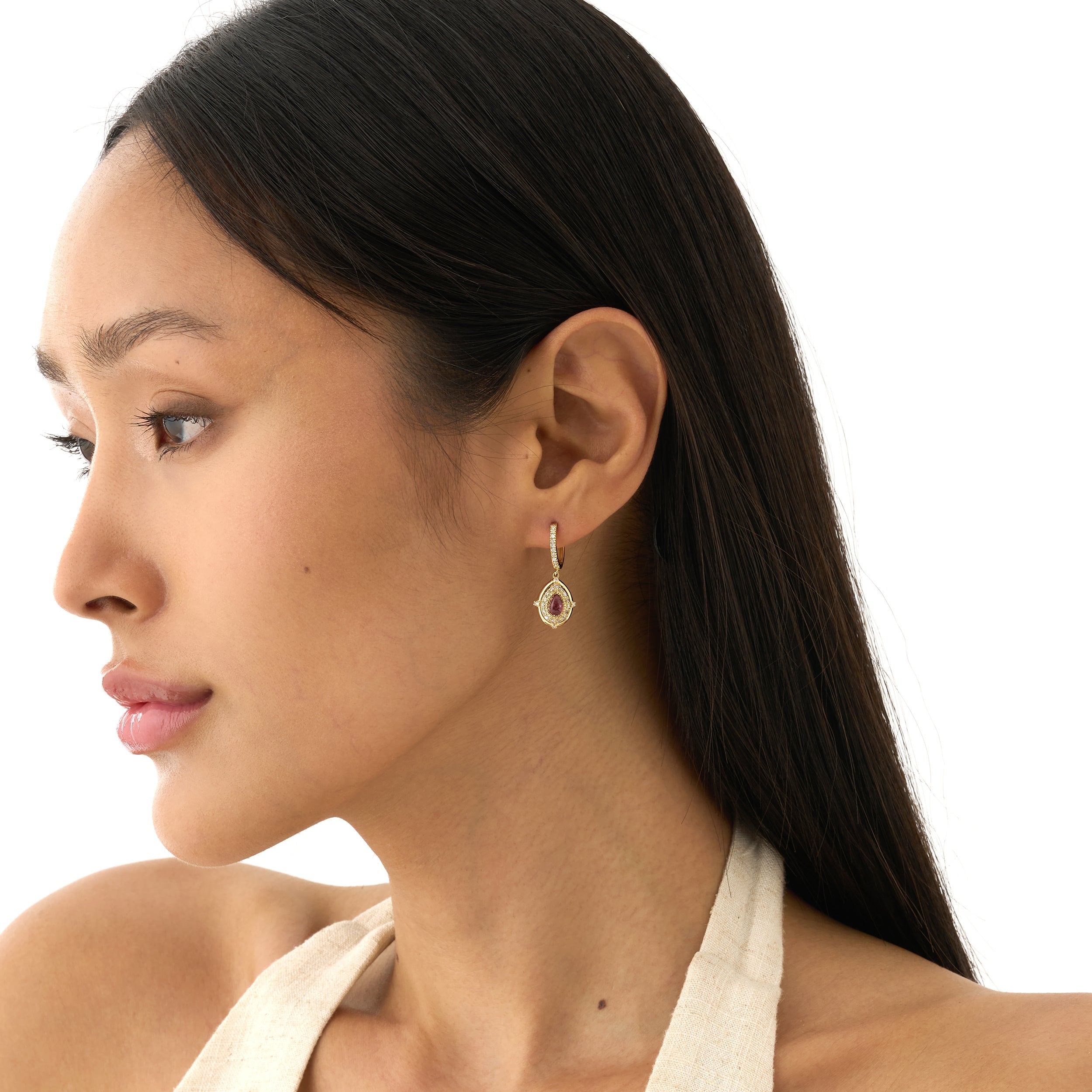 Pink Solstice Hoops
