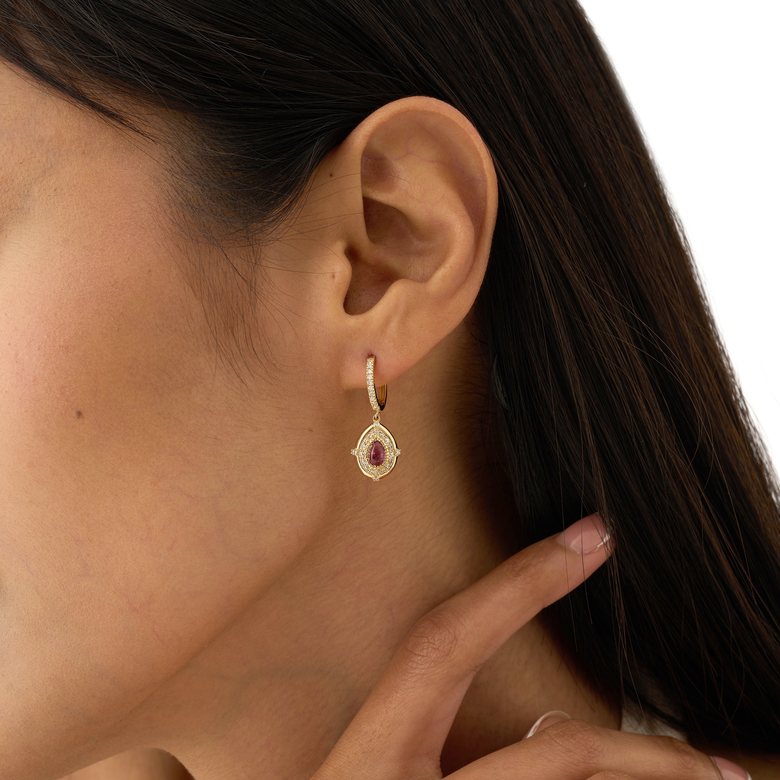 Pink Solstice Hoops