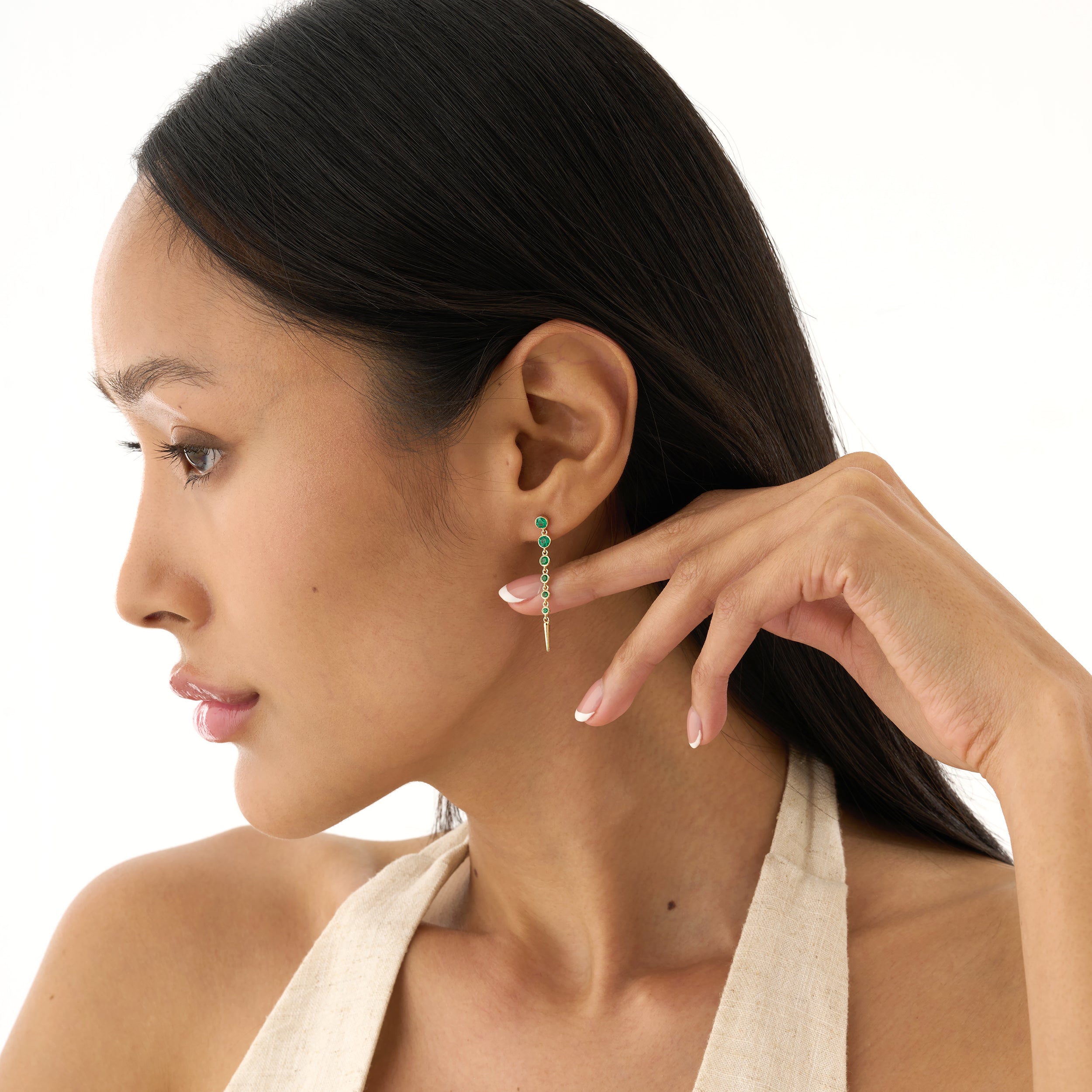 Stepwise Drop Earrings