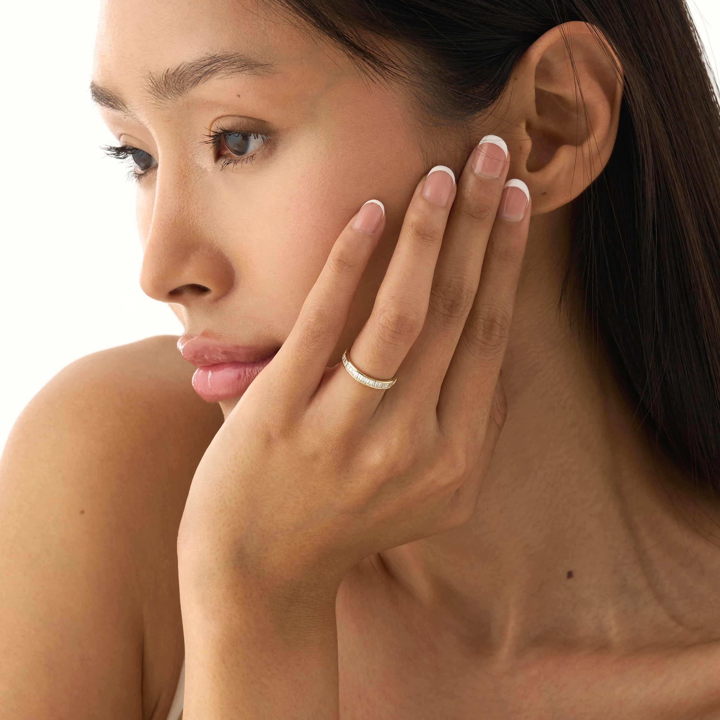 Modern Baguette Spark Ring