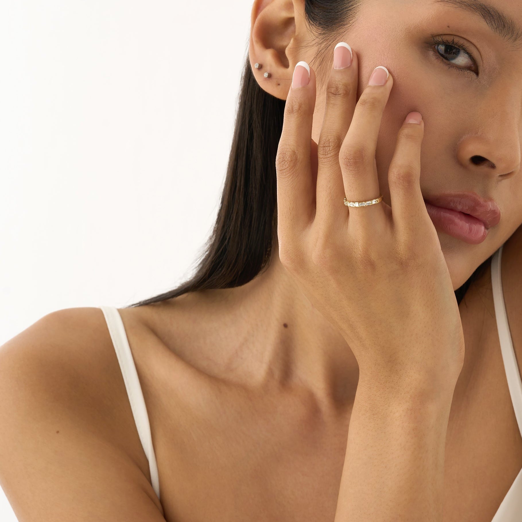 Lustre Line Lab Diamond Ring