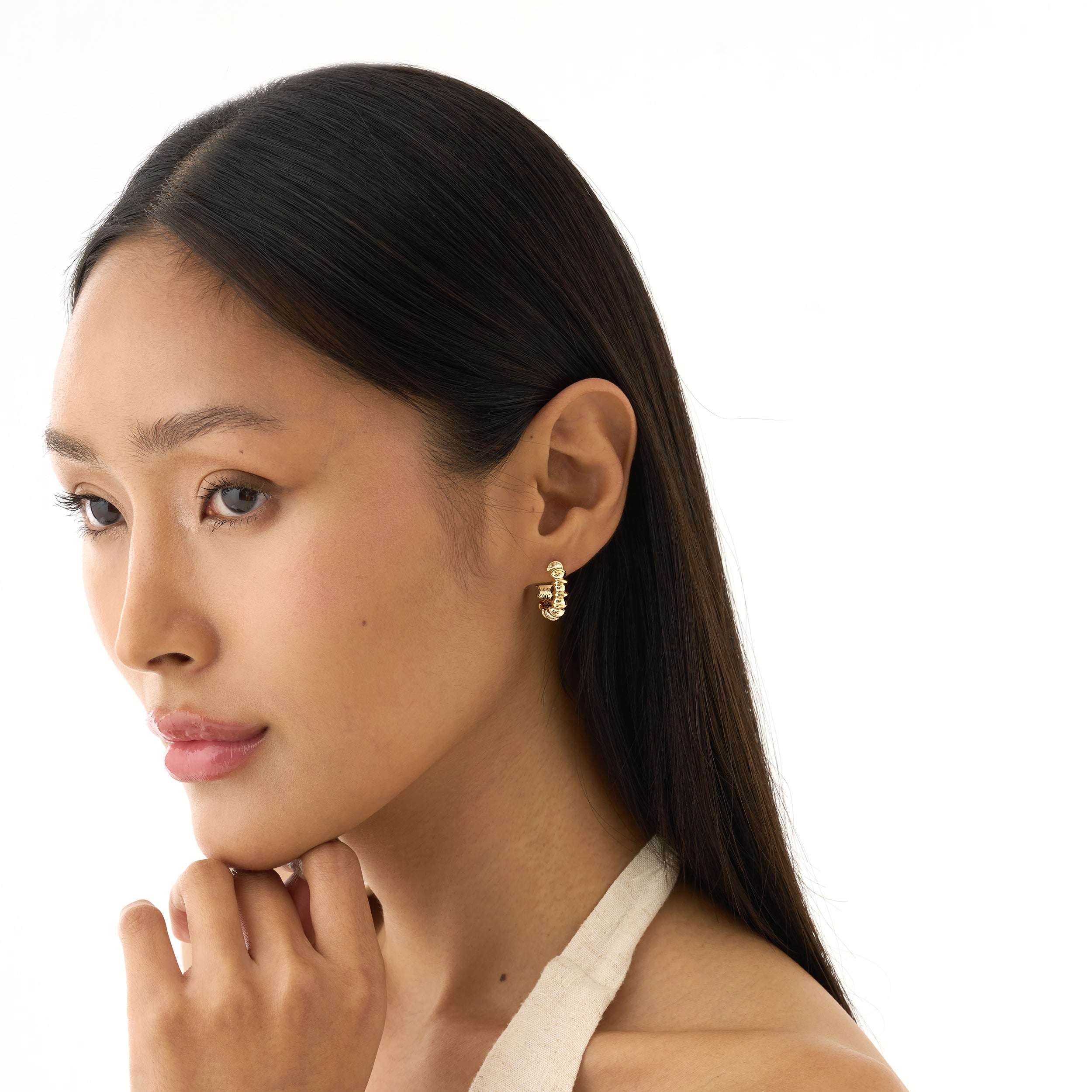 Sculpted Hoop Earrings