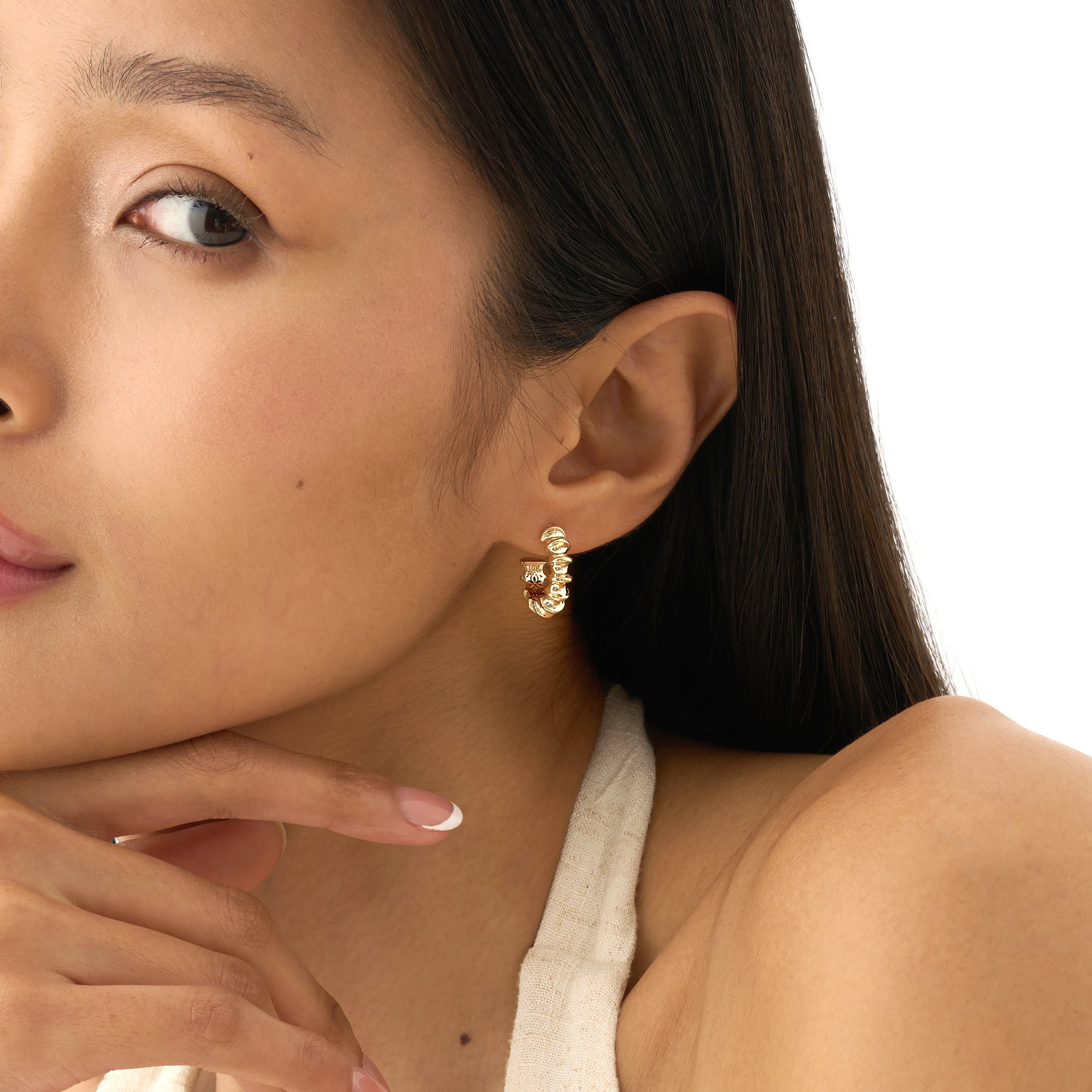 Sculpted Hoop Earrings