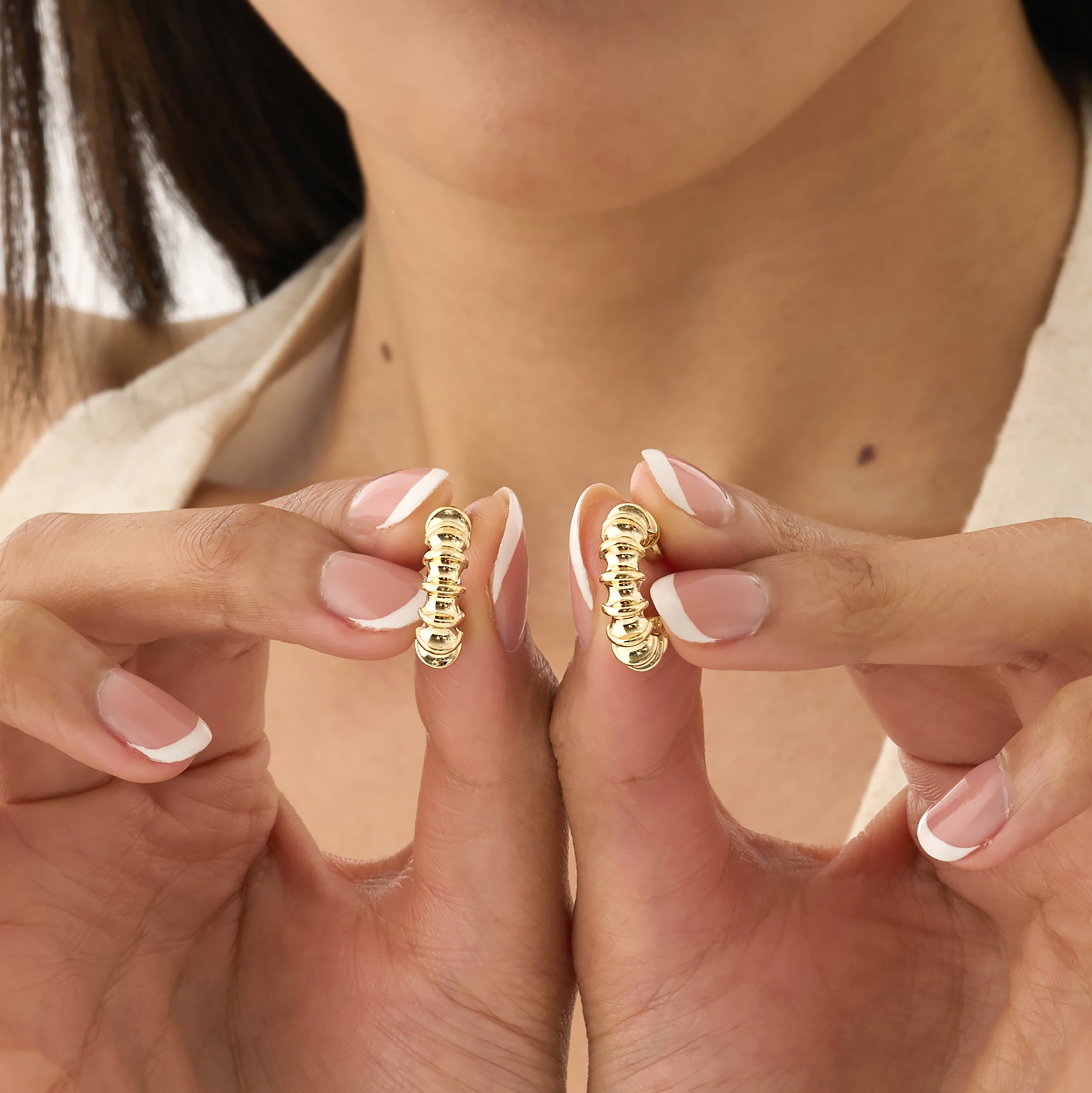 Sculpted Hoop Earrings