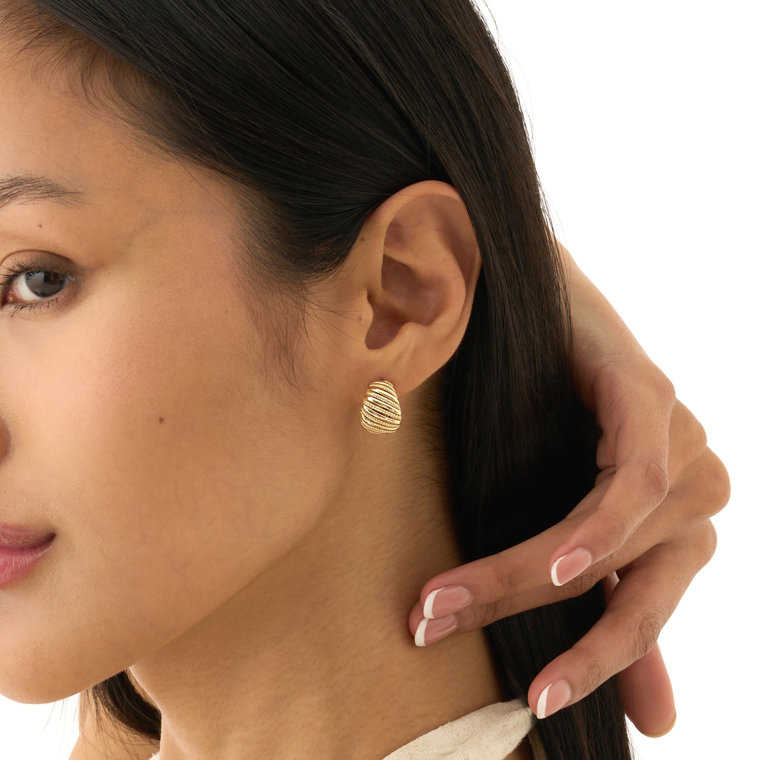 Etched Hoop Earrings