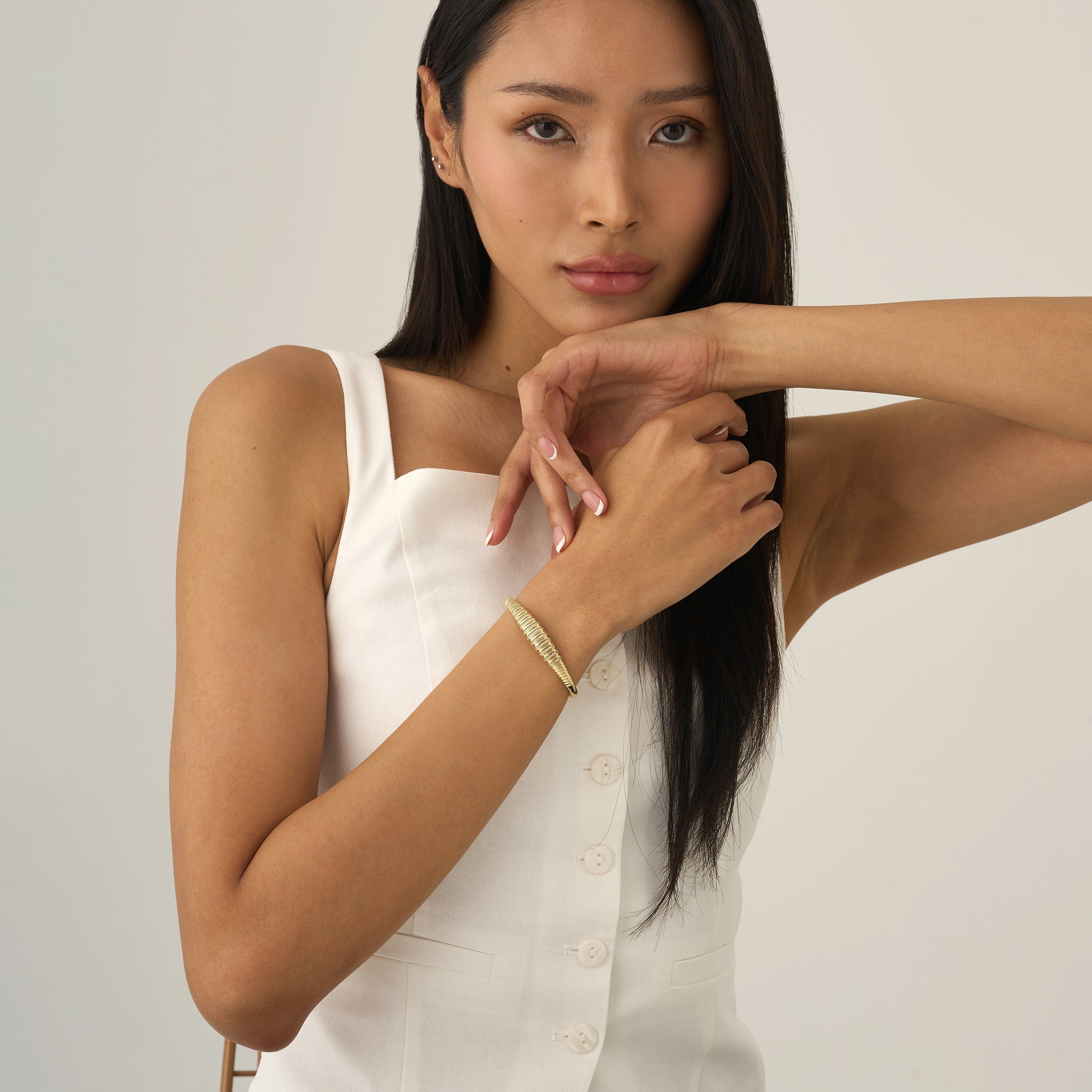 Lunar Glow Diamond Bangle