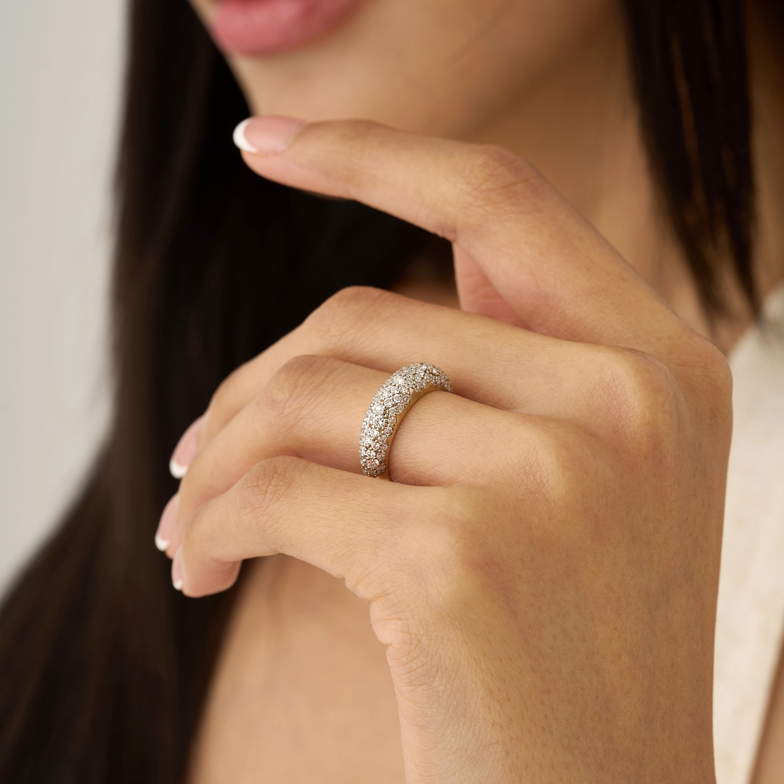 Luxury Dome Diamond Ring