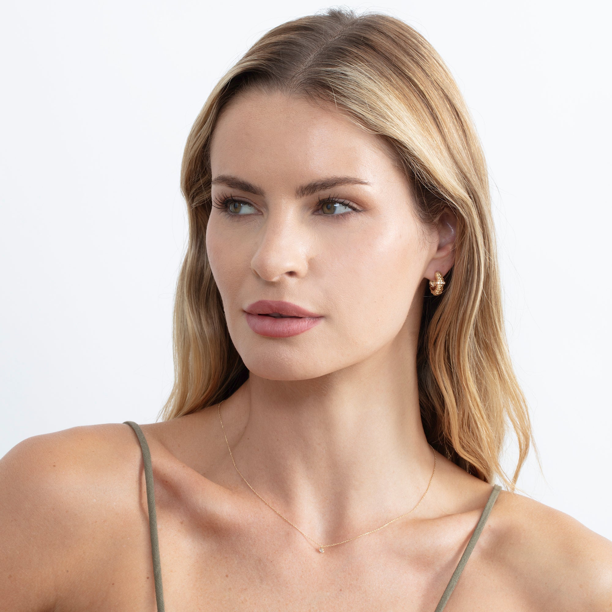 Radiant Ripple Hoops