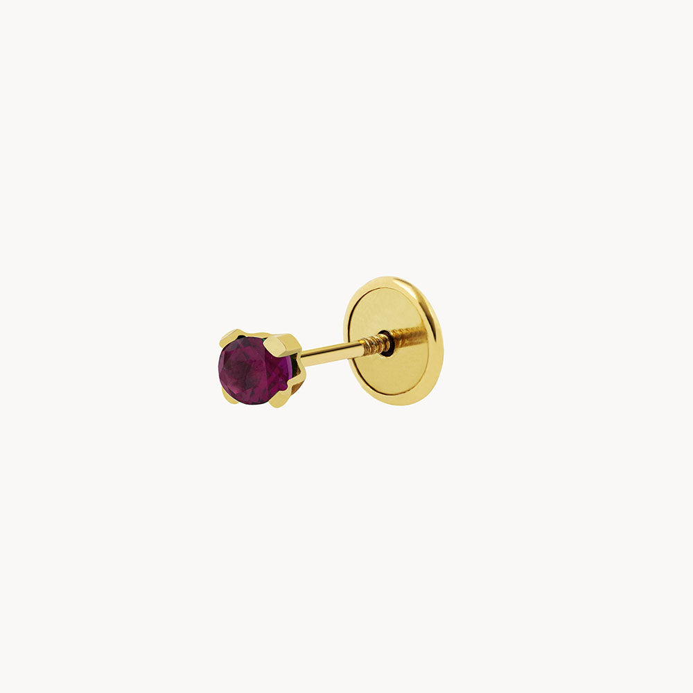 Ruby Nile Piercing - Sterling Silver 925 Gold-Plated - Jewel Edition