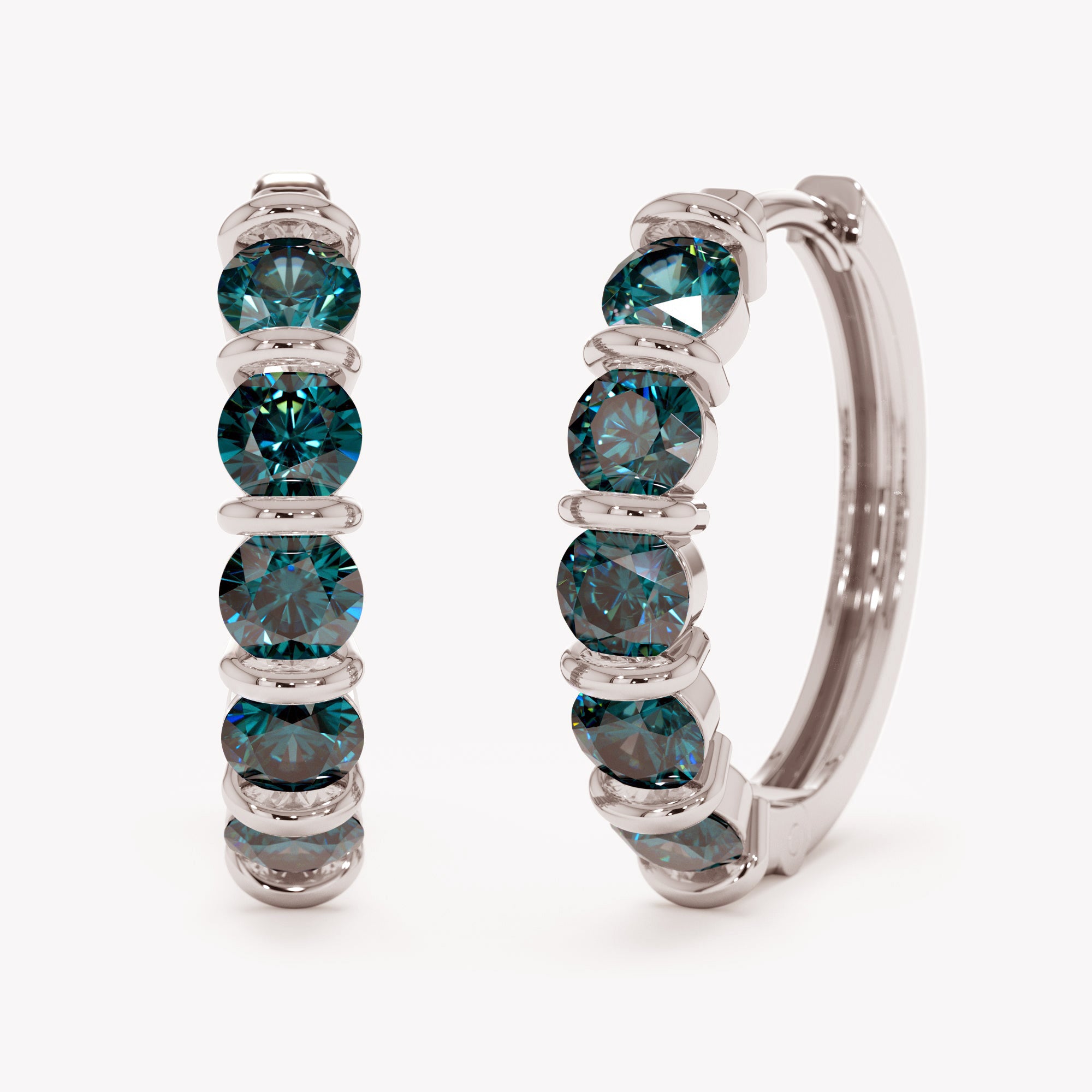 Sapphire Horizon Hoops