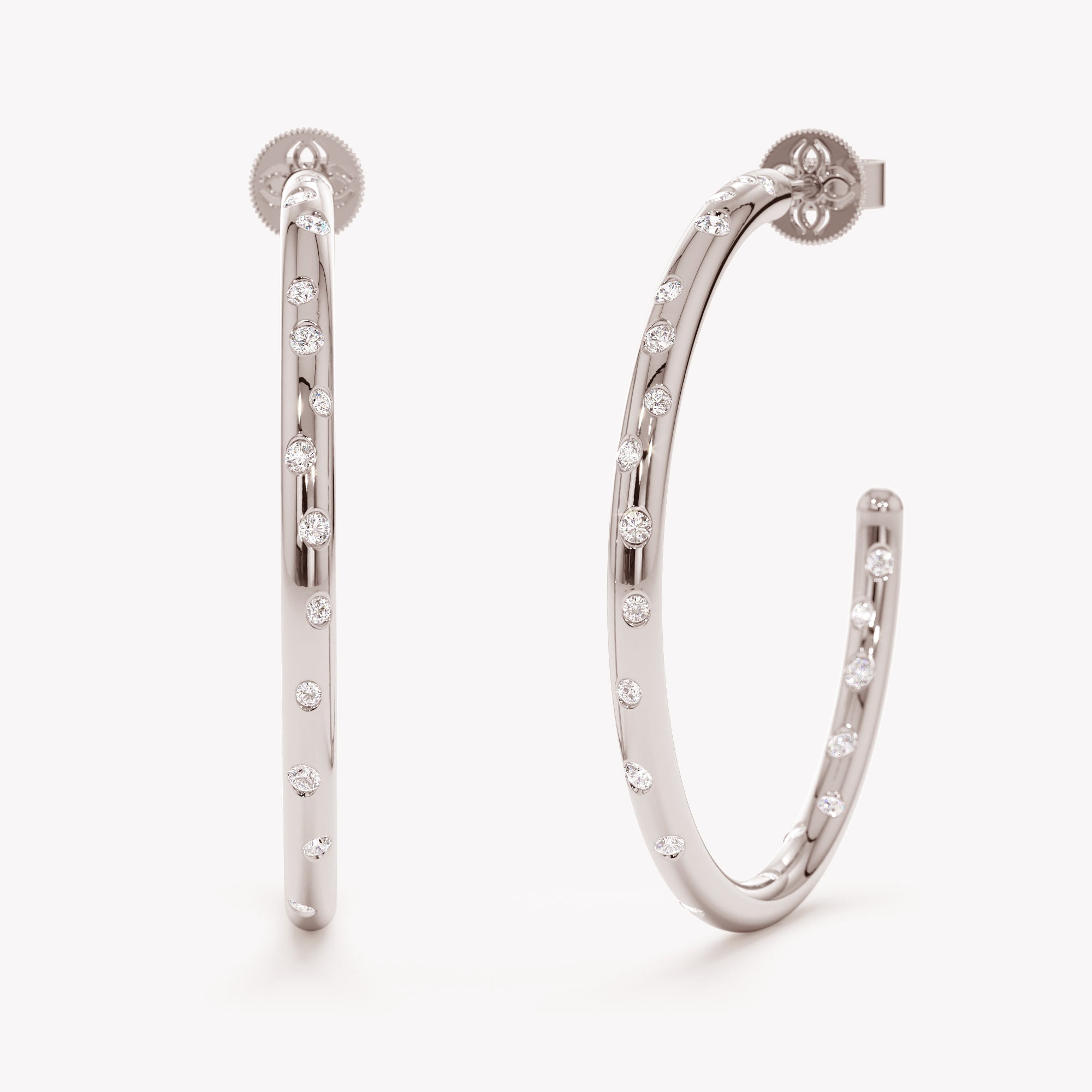 Luminous Flush Hoops