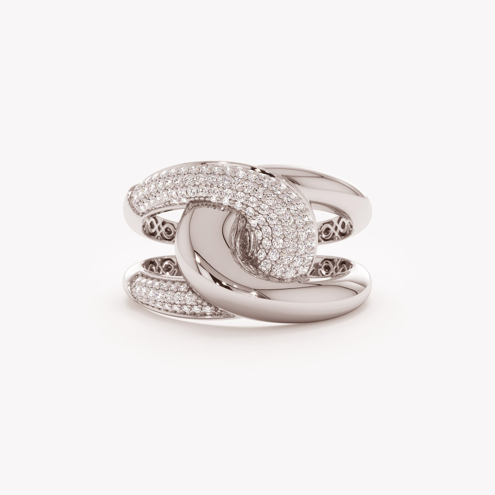 Connected Circle Diamond Ring
