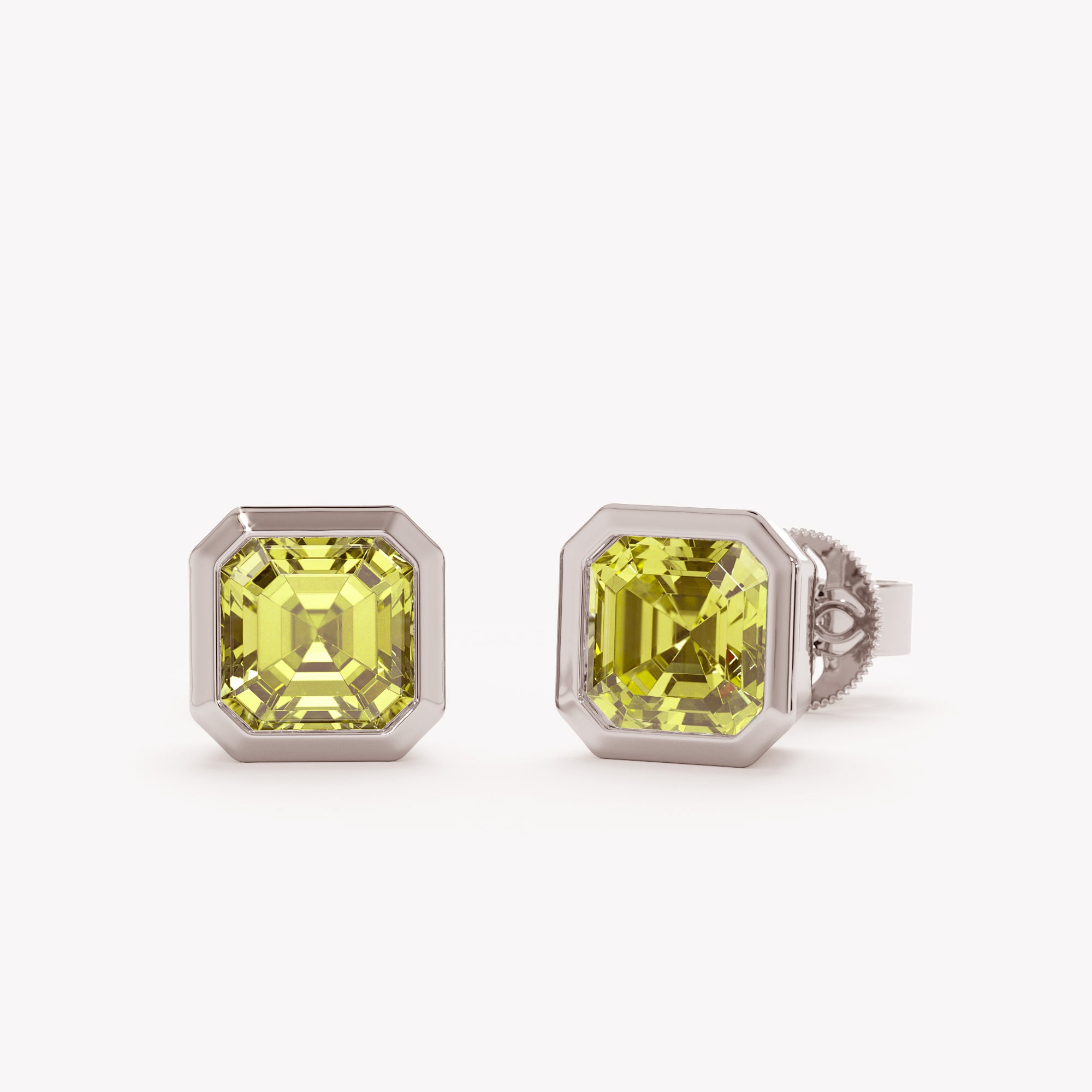 Olive Brilliance Peridot Studs