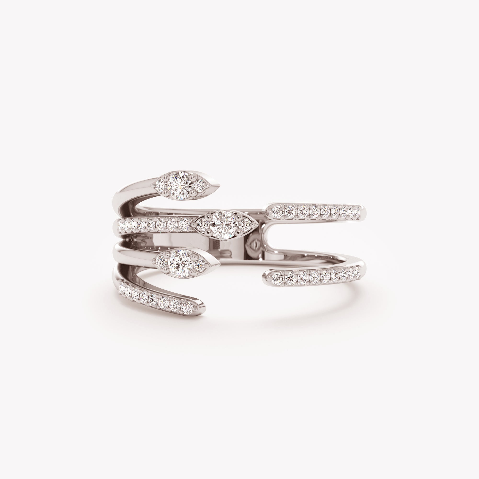 Artisan Diamond Claw Ring