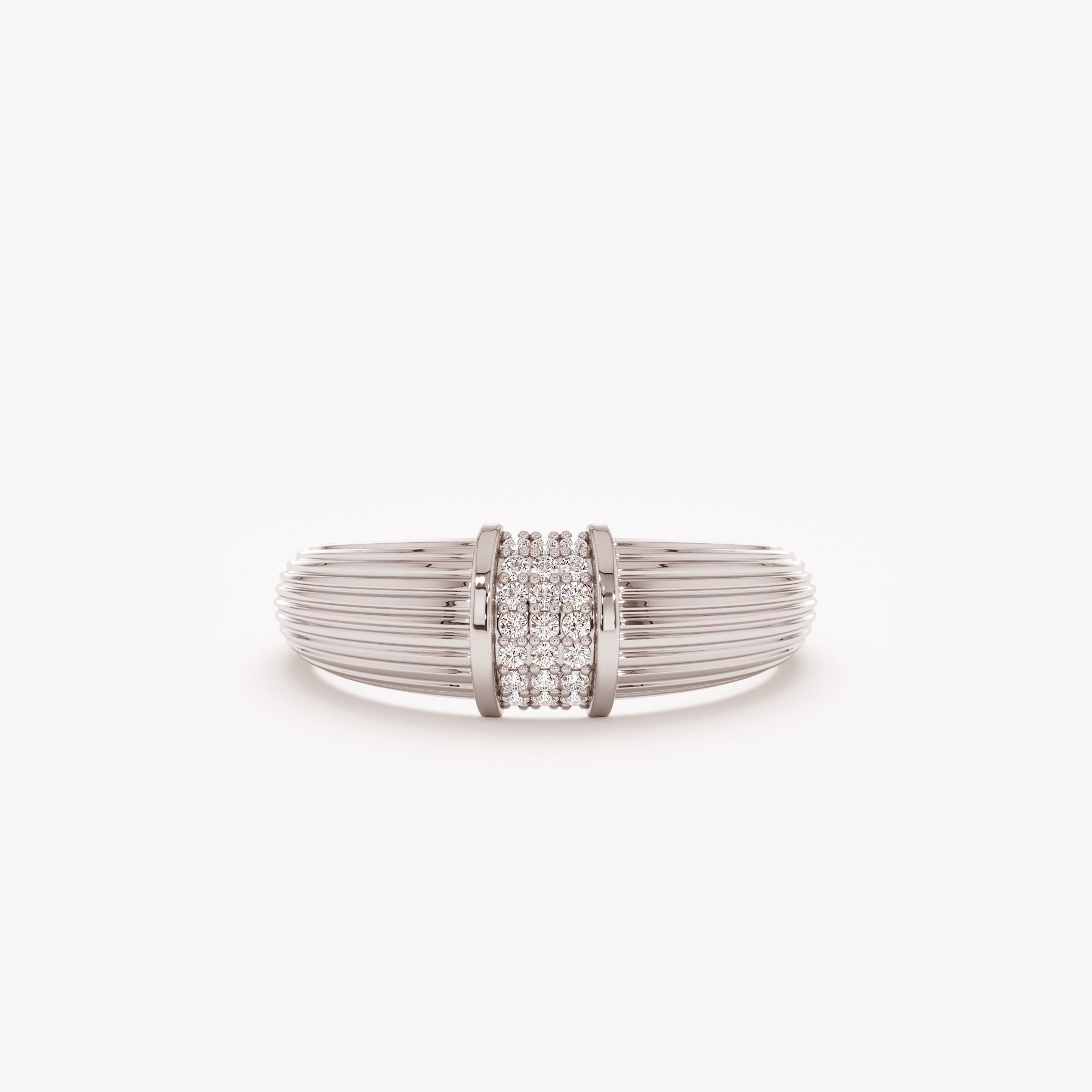 Retro Diamond Bar Ring