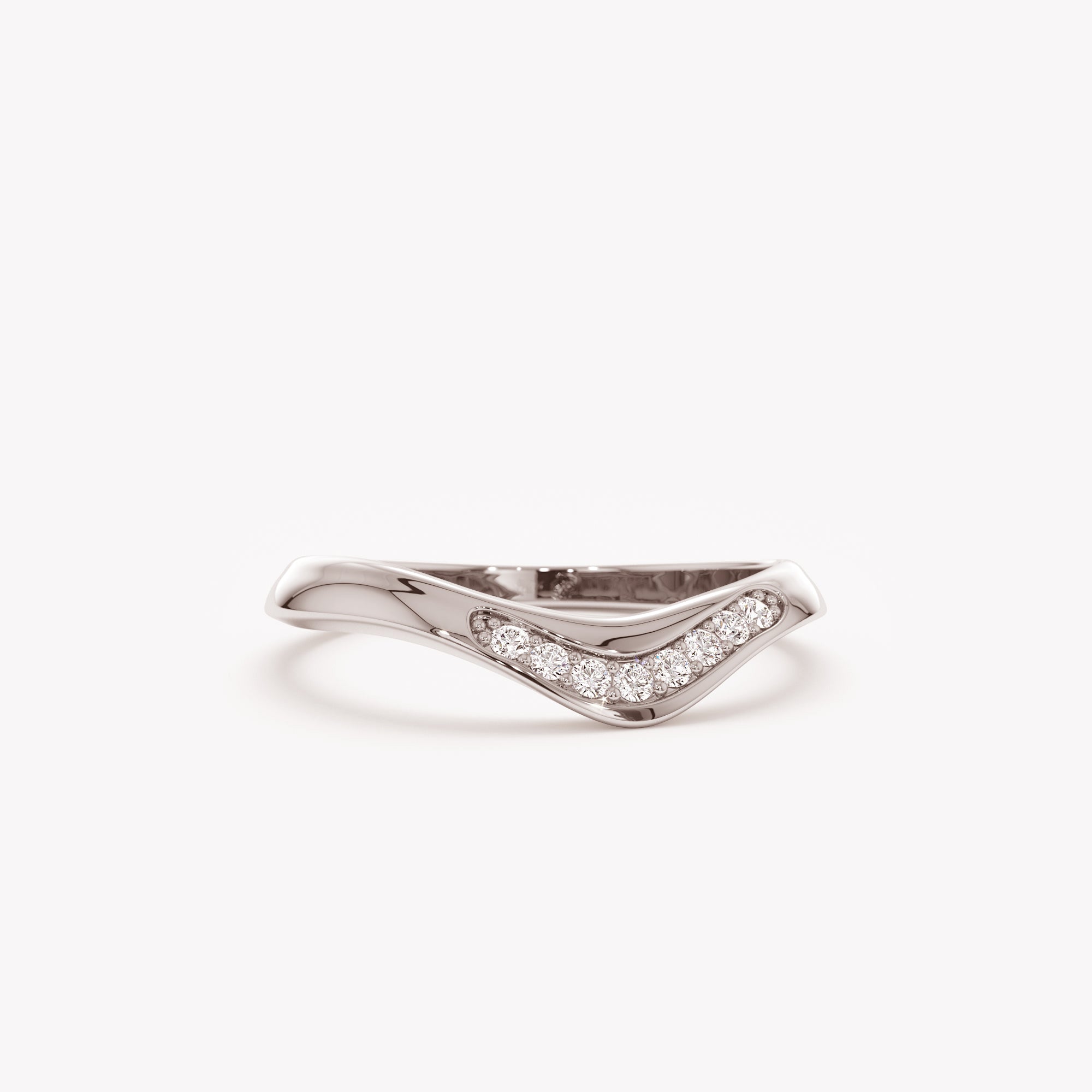 Modern Chevron Round Ring