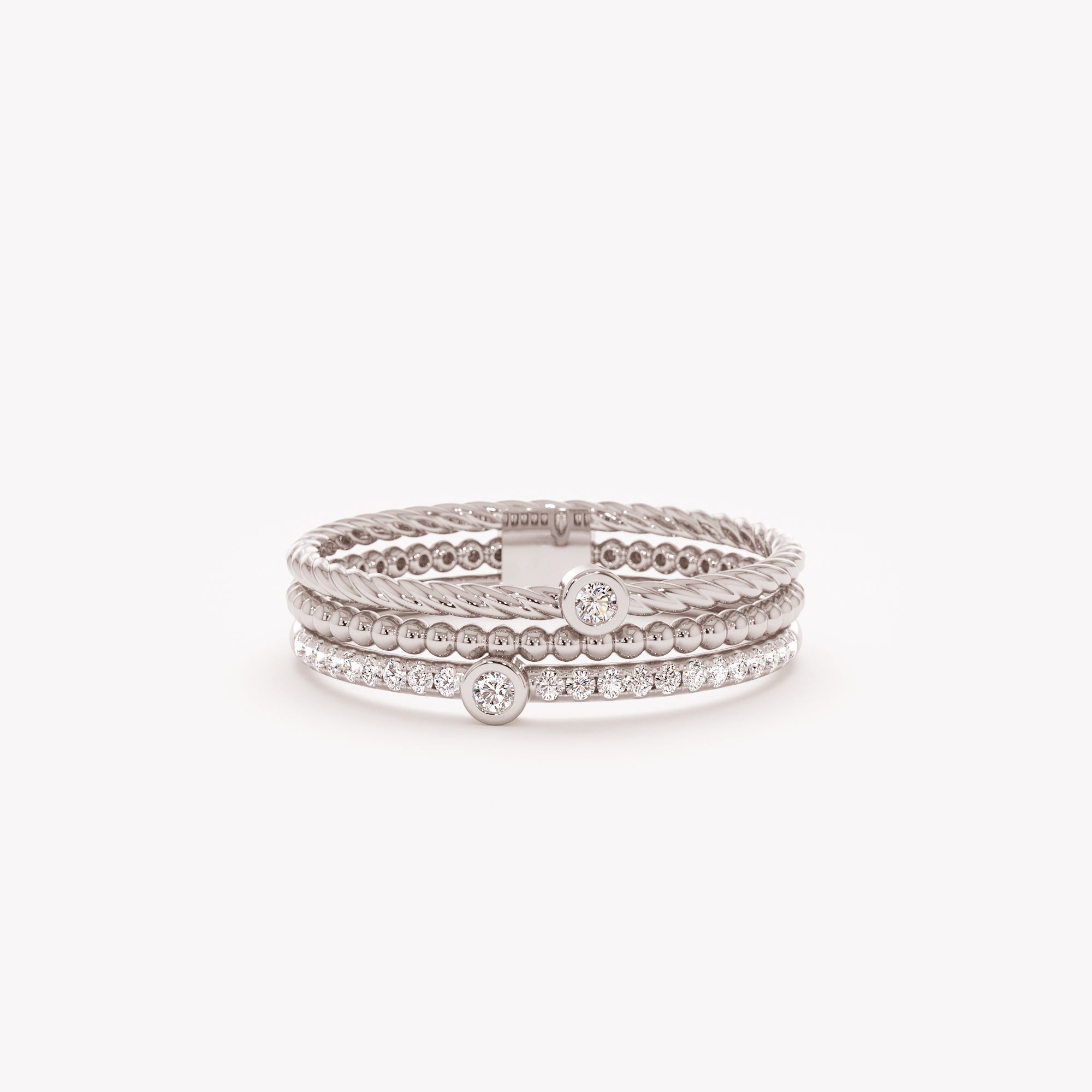 Triple Glam Stack Ring