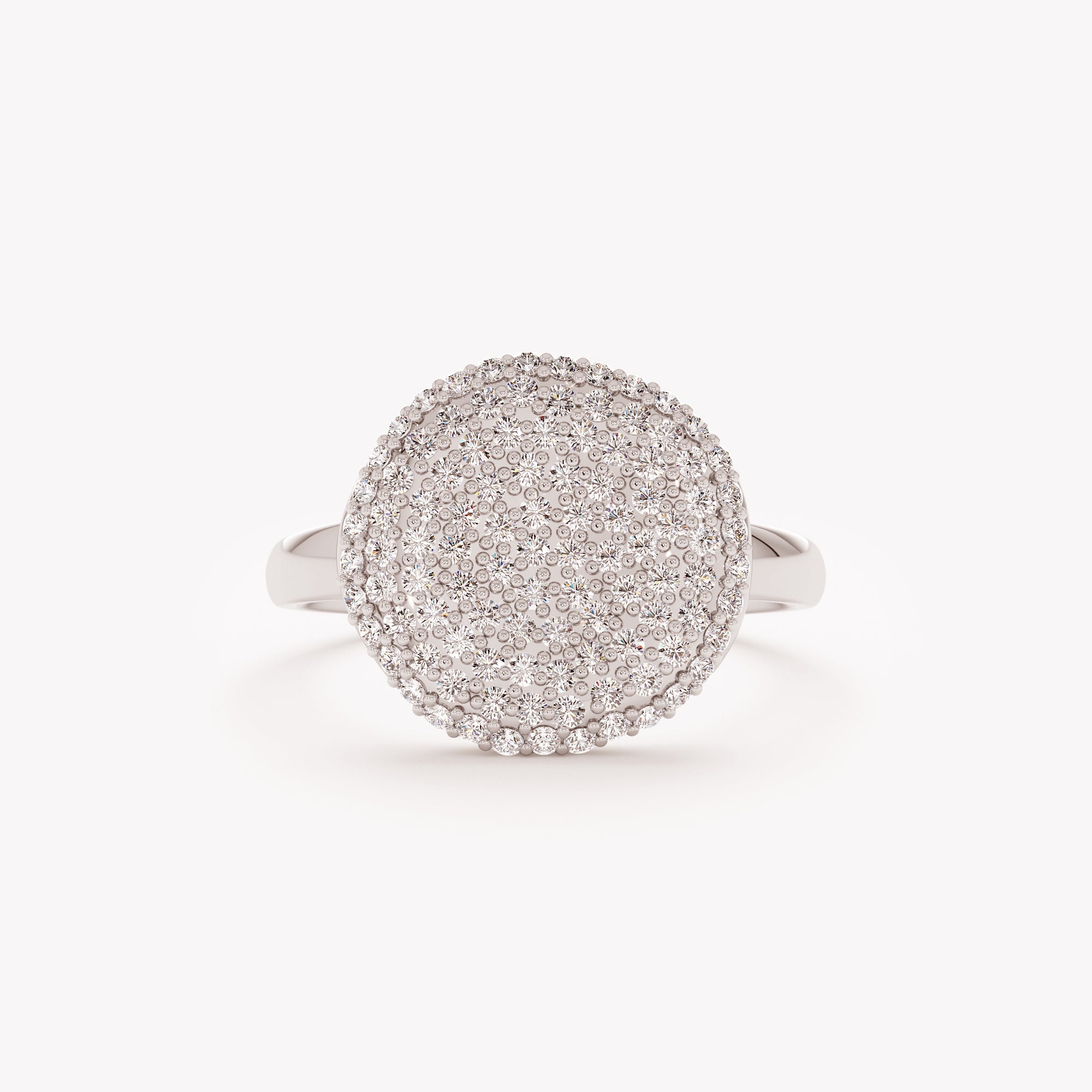 Brilliant Round Accent Ring