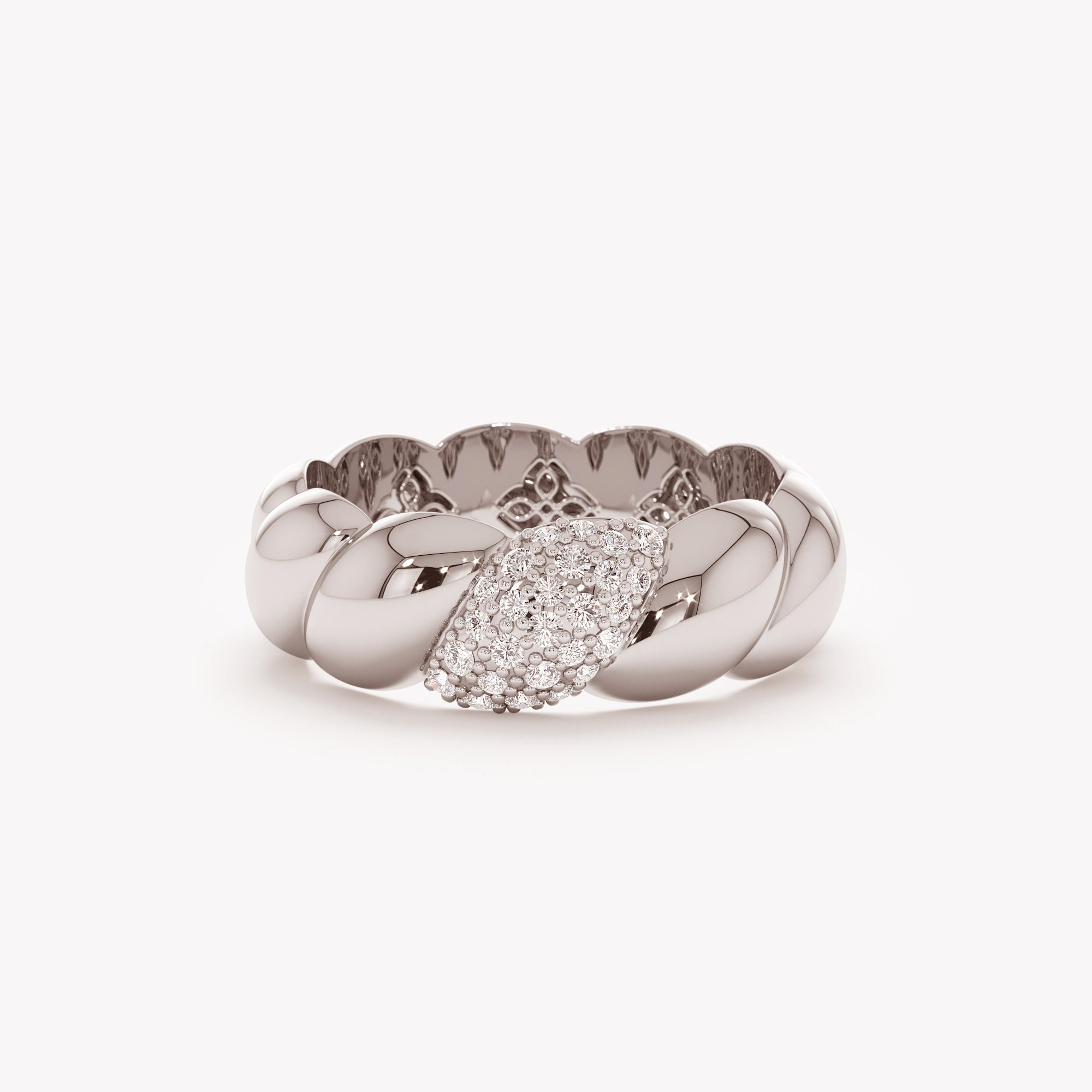 Luxe Crescent Diamond Ring