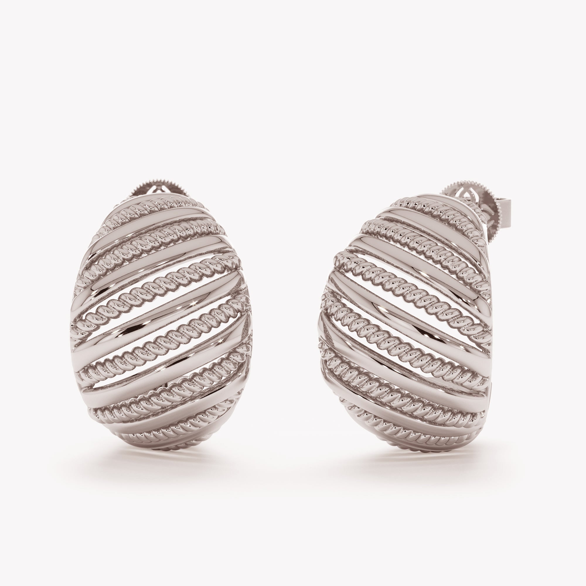 Etched Hoop Earrings