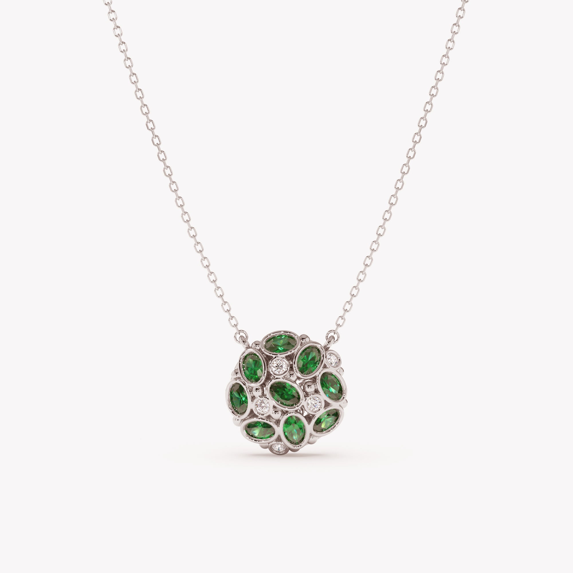 Emerald Radiance Cluster Pendant