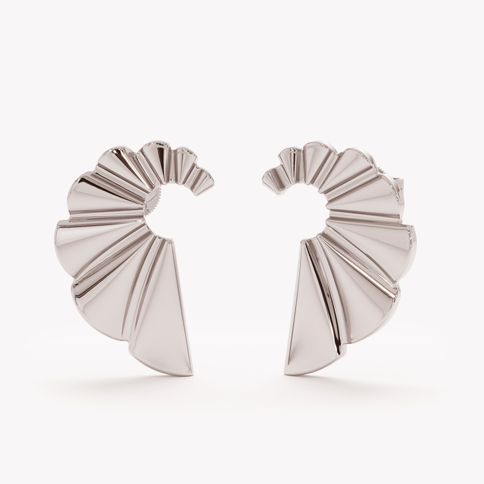 Whimsical Fan Stud Earrings