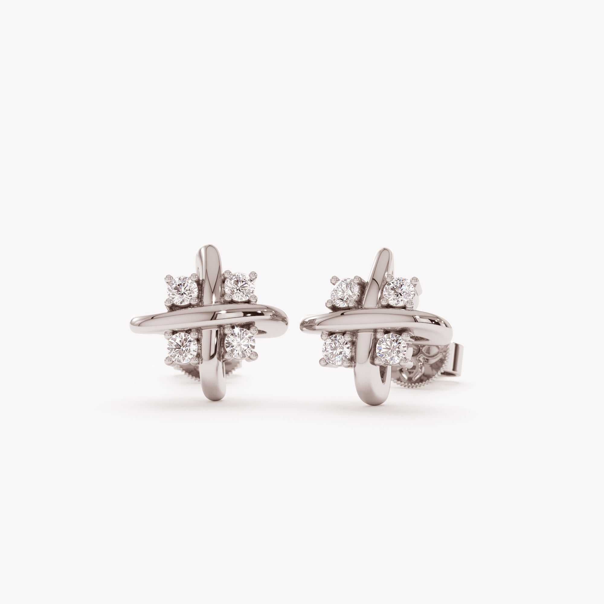 Crossed Radiance Earrings