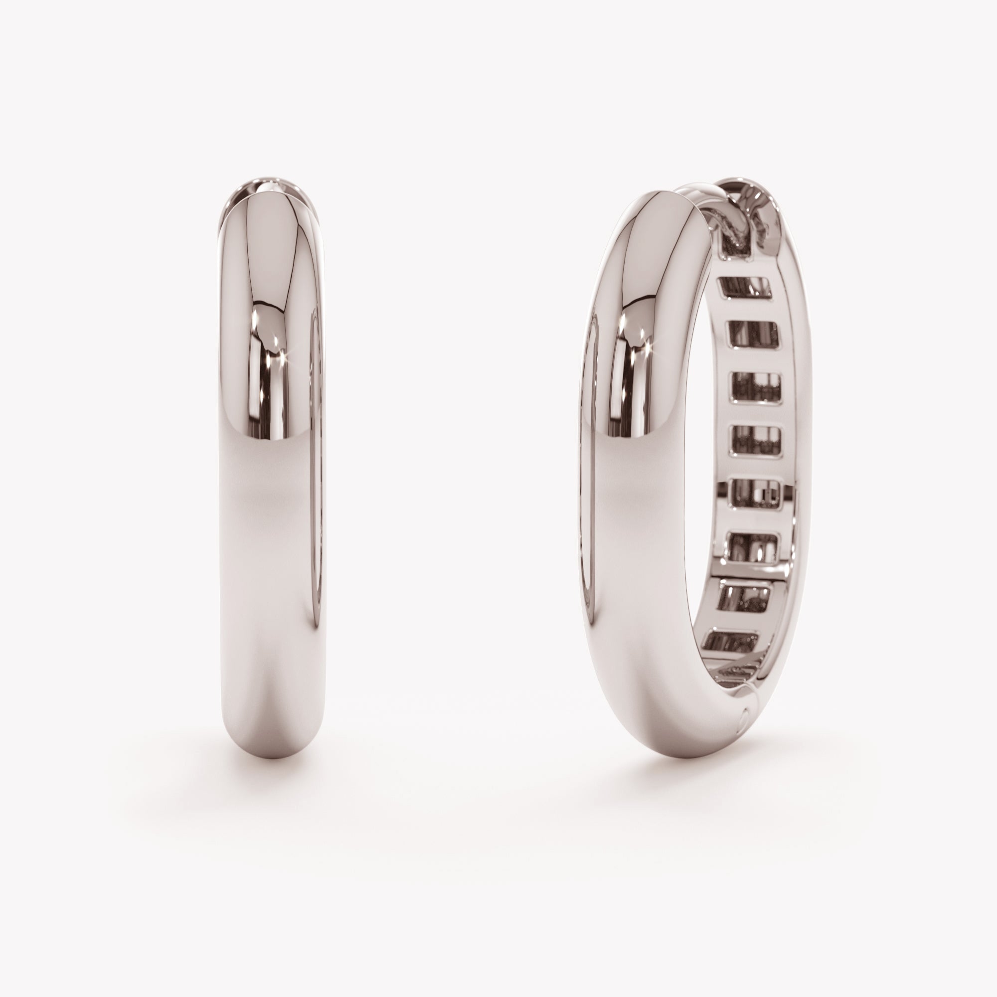 Silver Oval Huggies