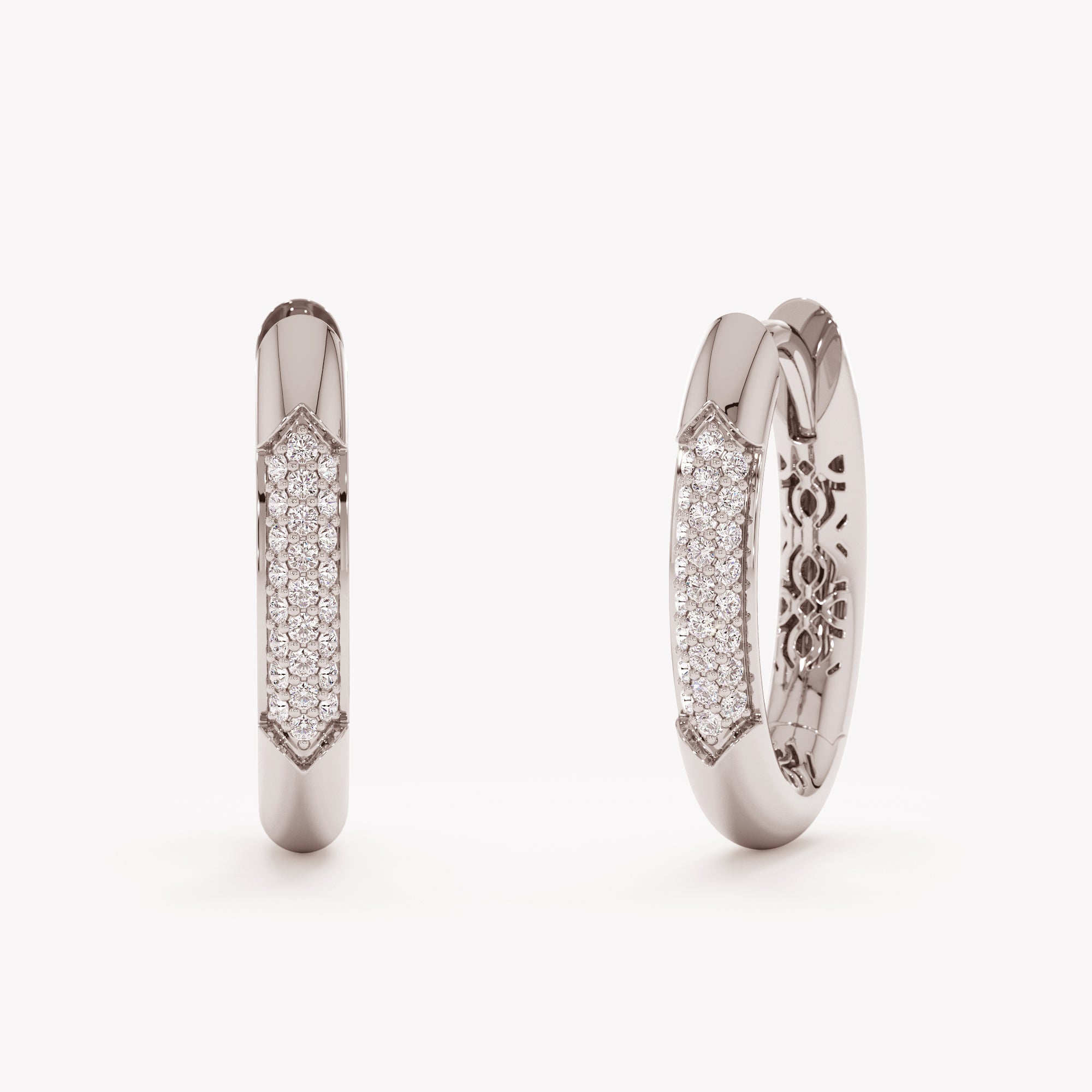 Lustre Oval Hoops