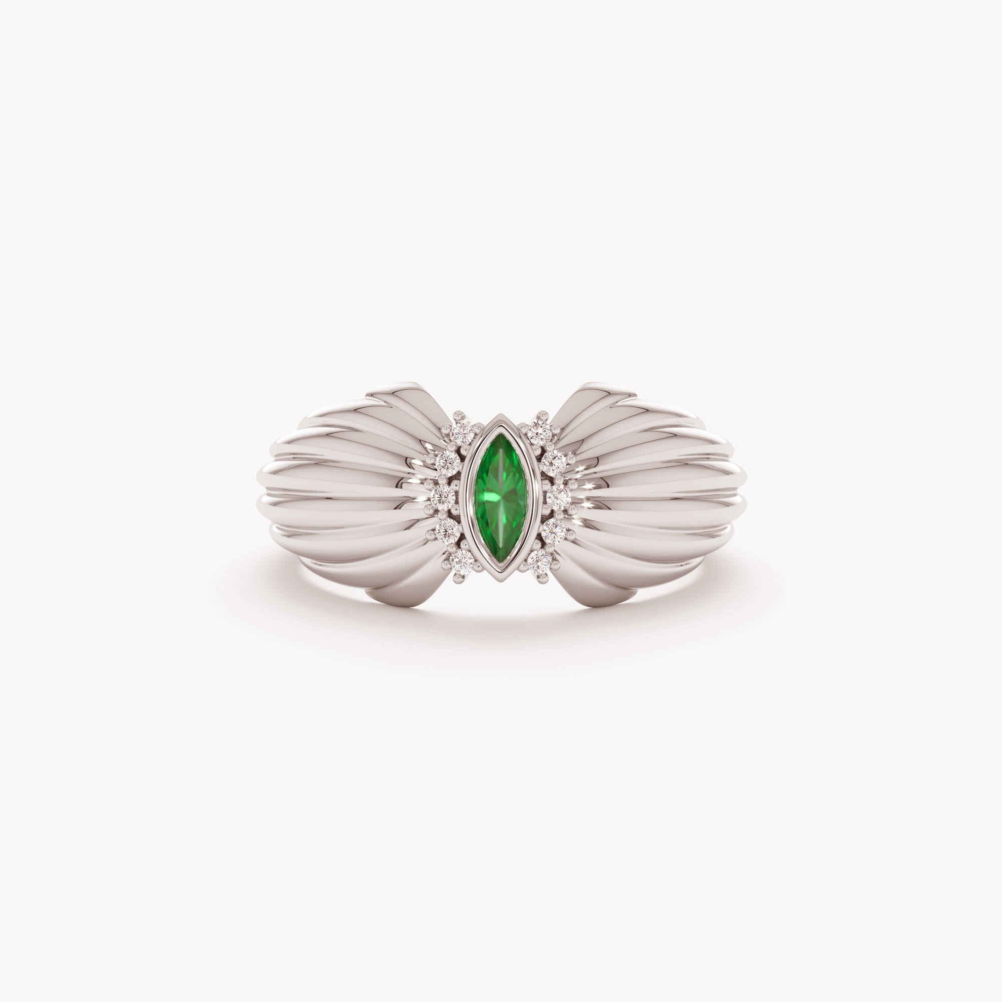Timeless Marquise Emerald Ring
