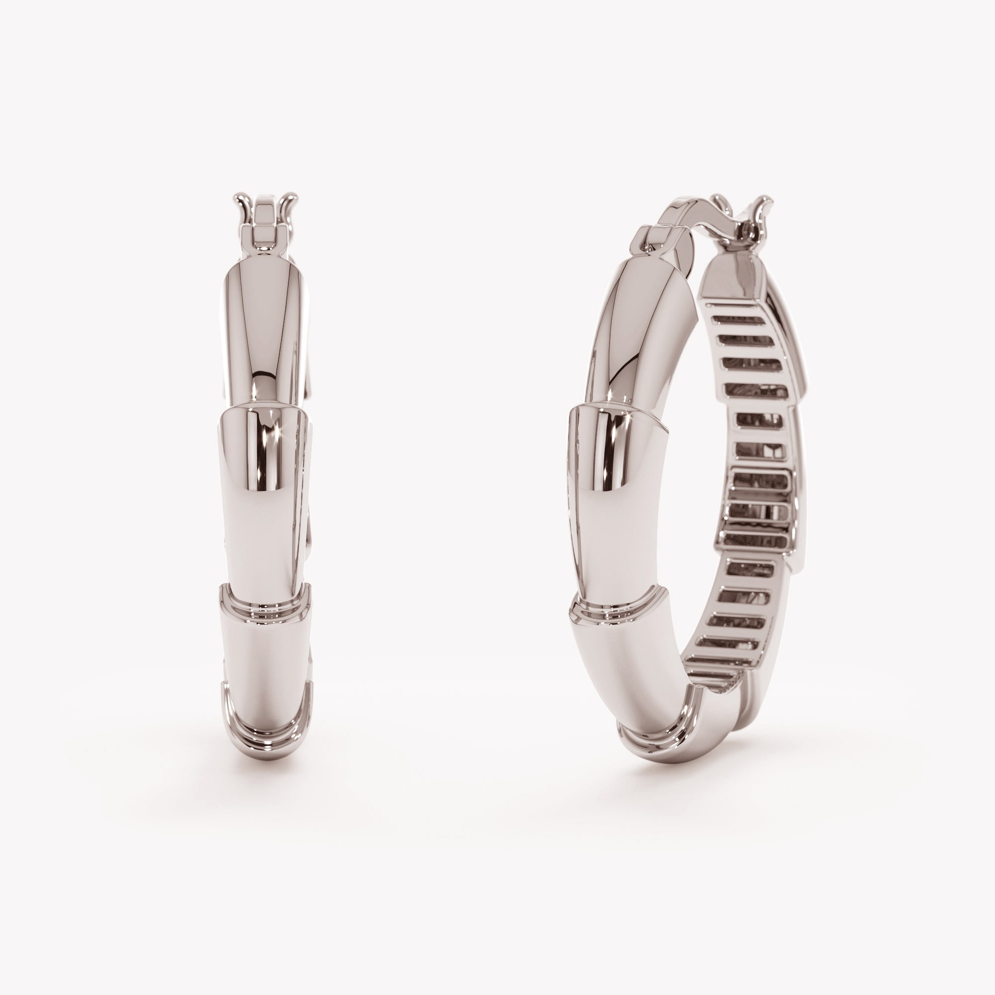 Engraved Detail Hoops