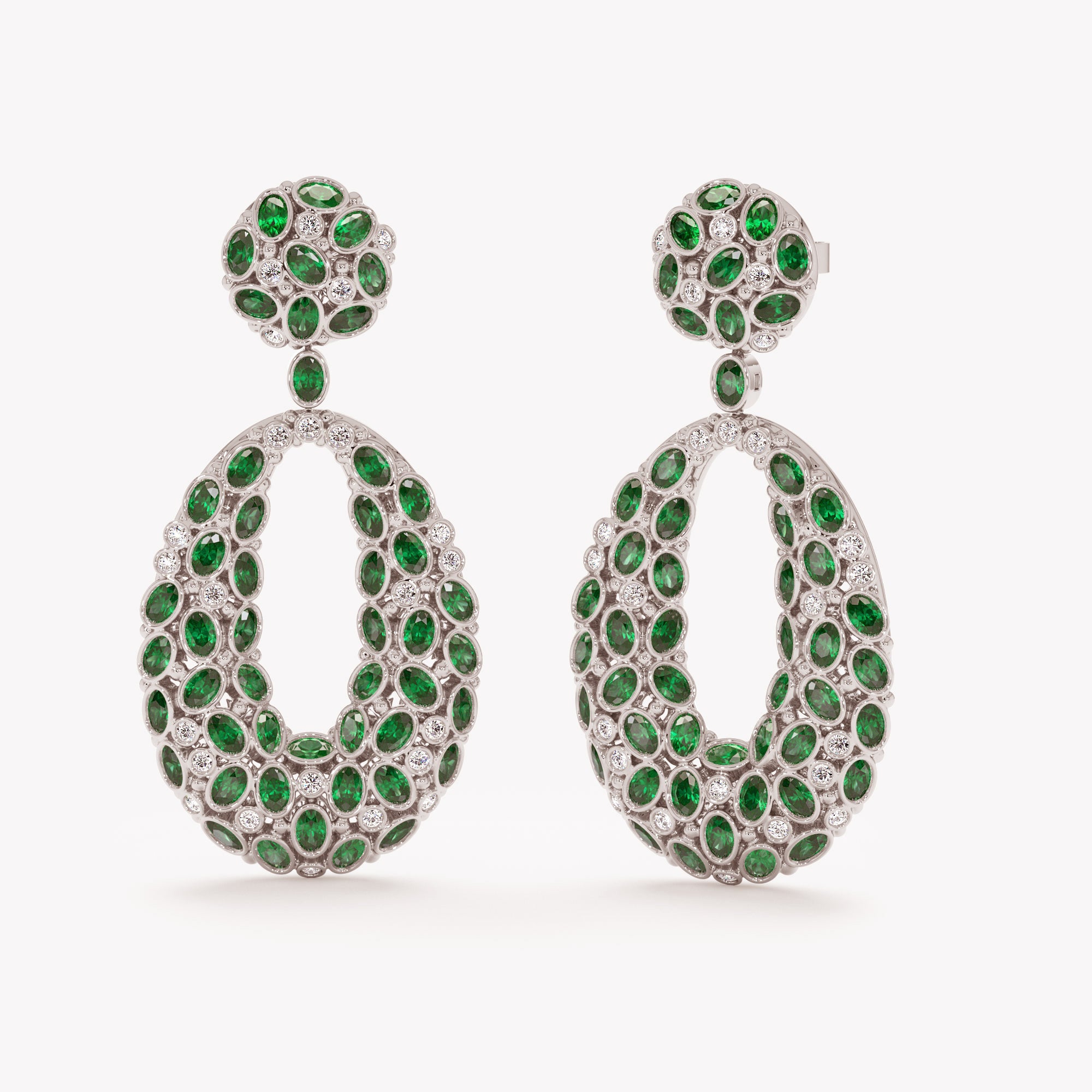 Forest Gem Statement Earrings