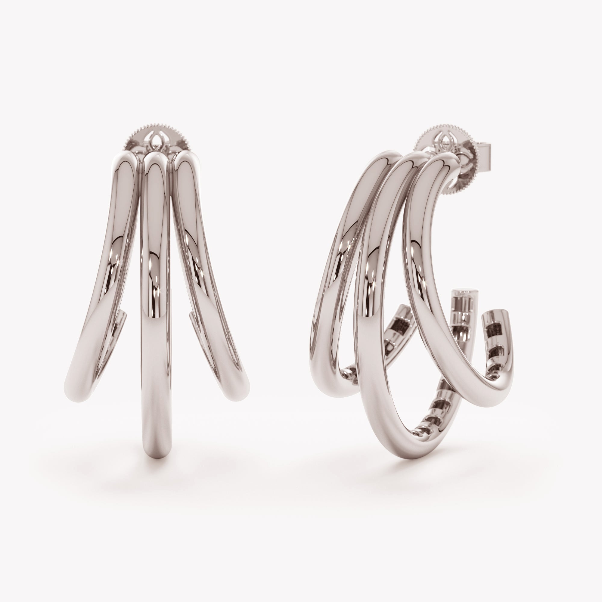 Trifecta Hoop Earrings