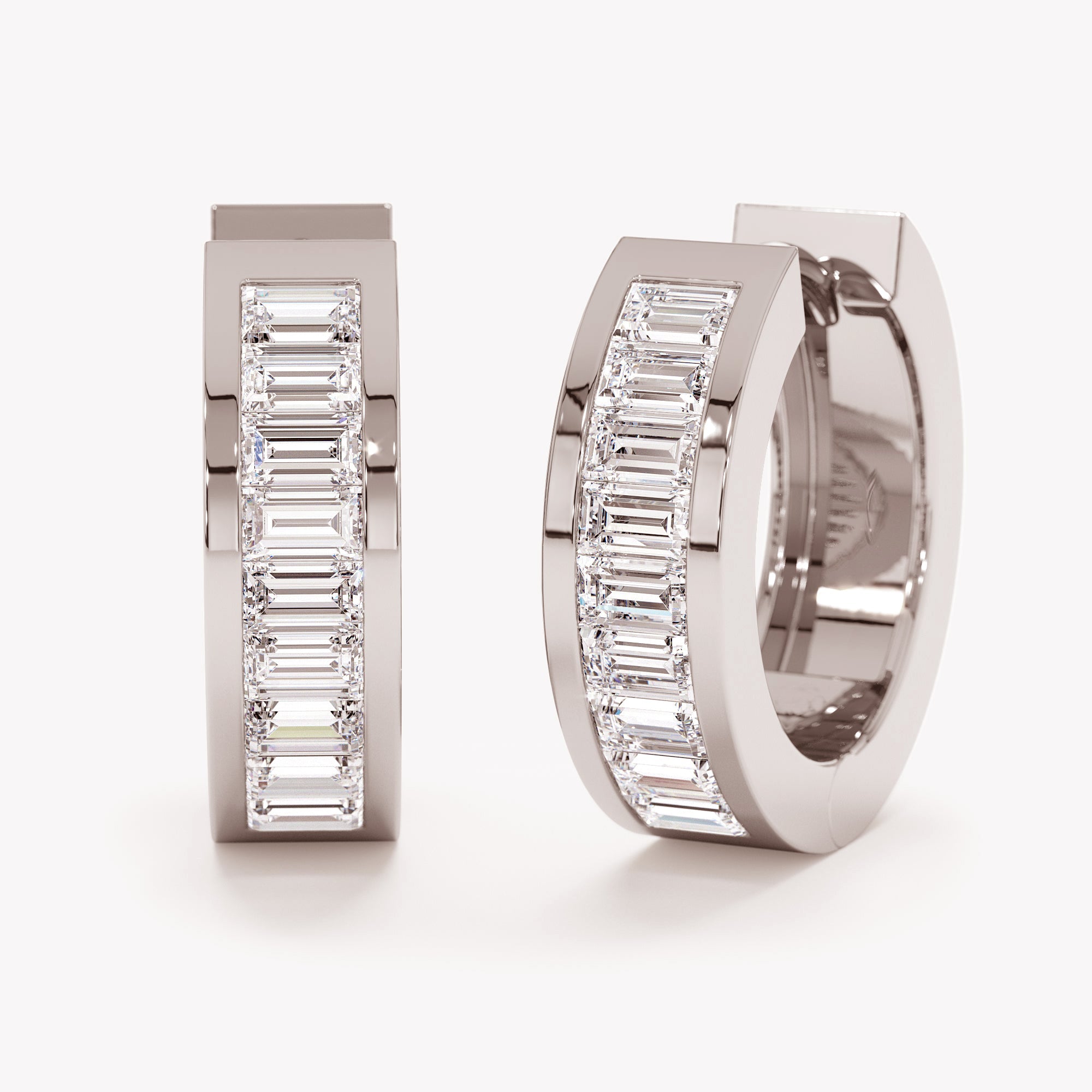 Glint Baguette Diamond Earrings