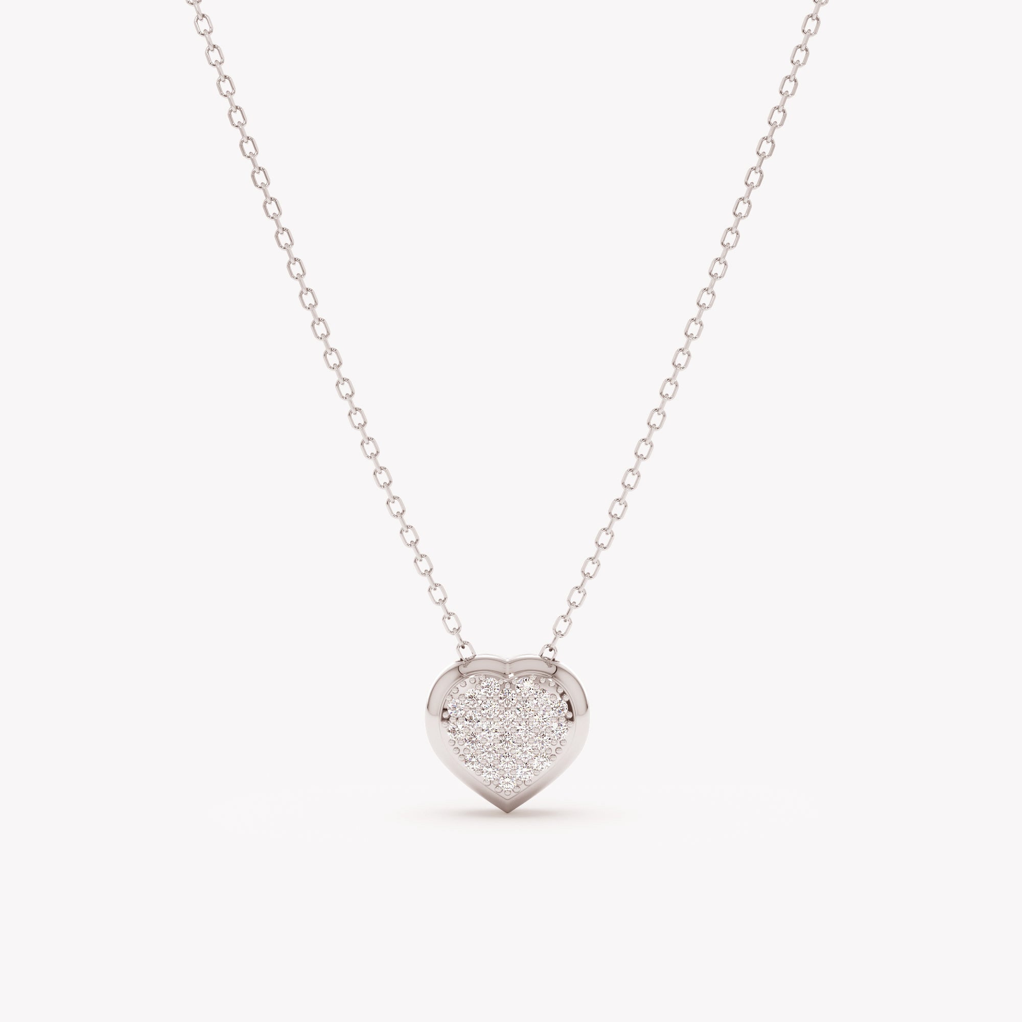 Shimmering Heart Embrace Necklace