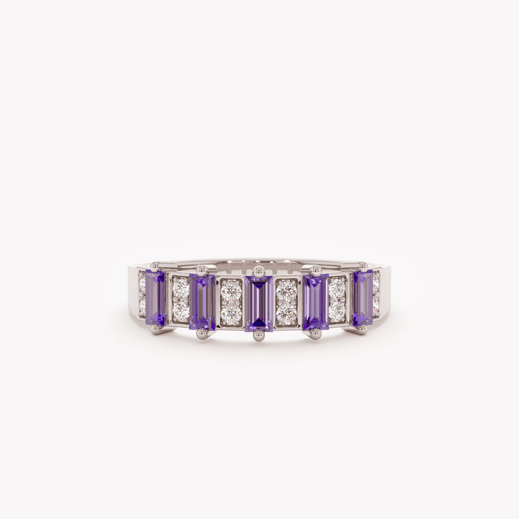 Serene Spark Tanzanite Band Ring