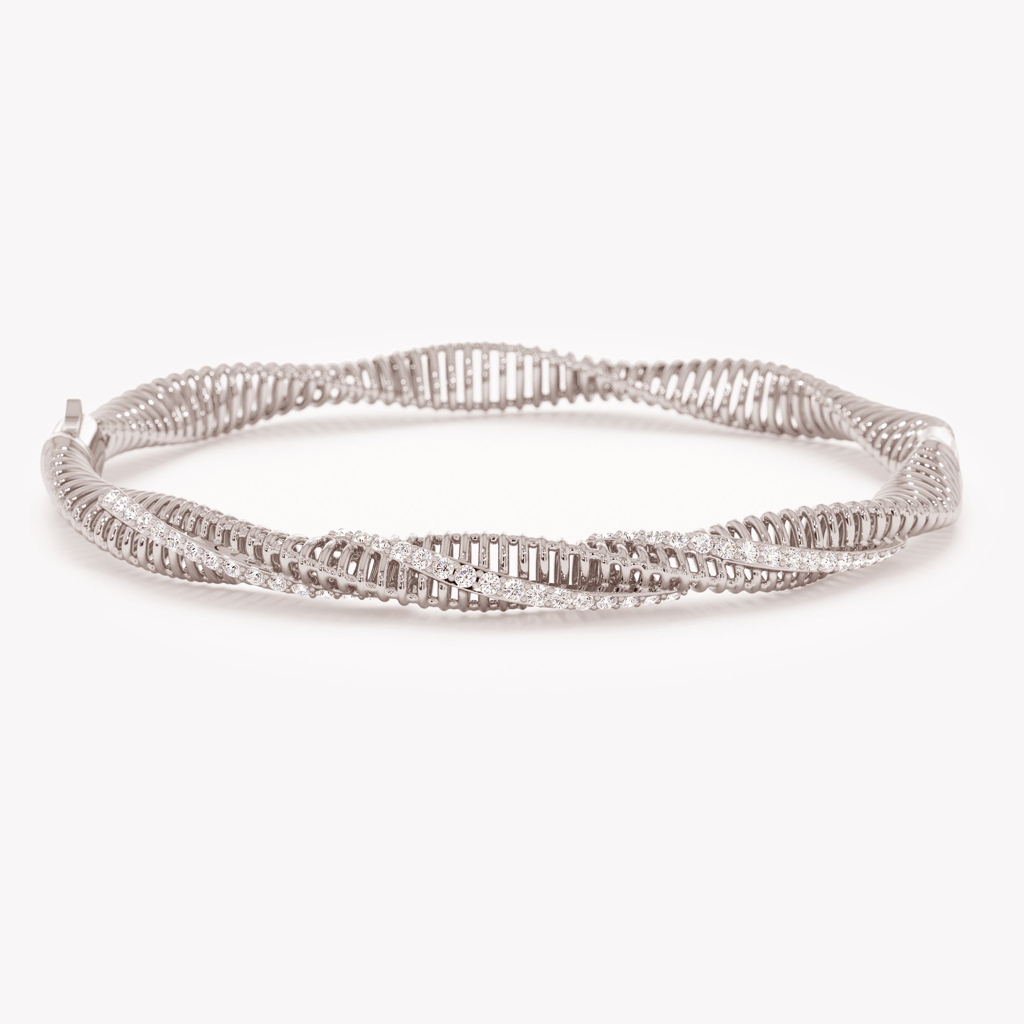 Twisted Bar Bangle Bracelet