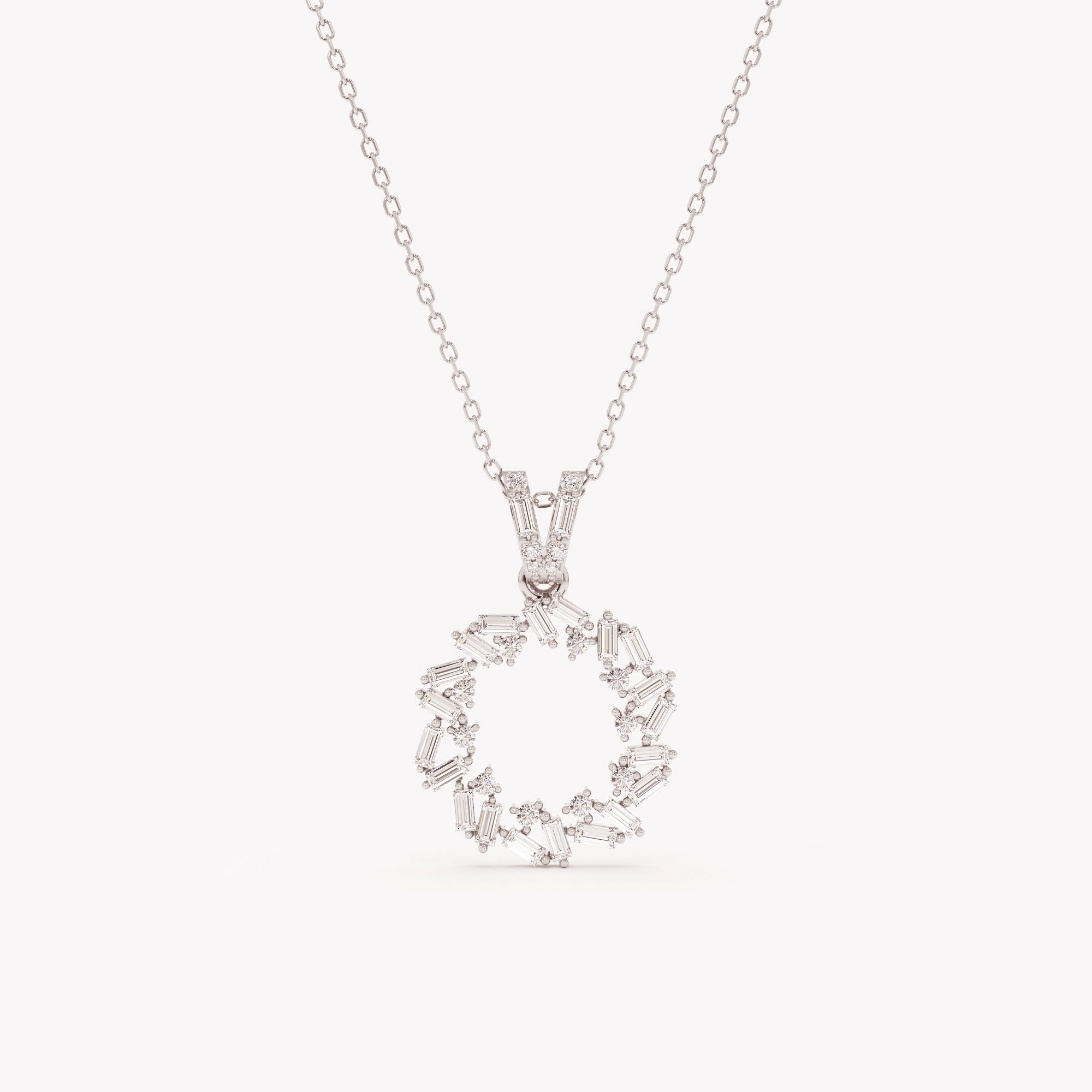 Diamond Celestial Cluster Pendant Necklace