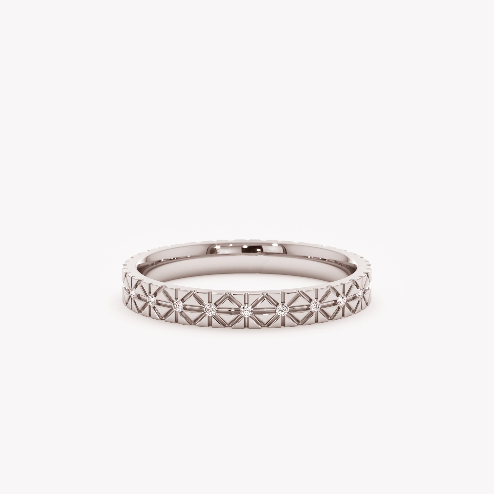 Celestial Starburst Eternity Ring