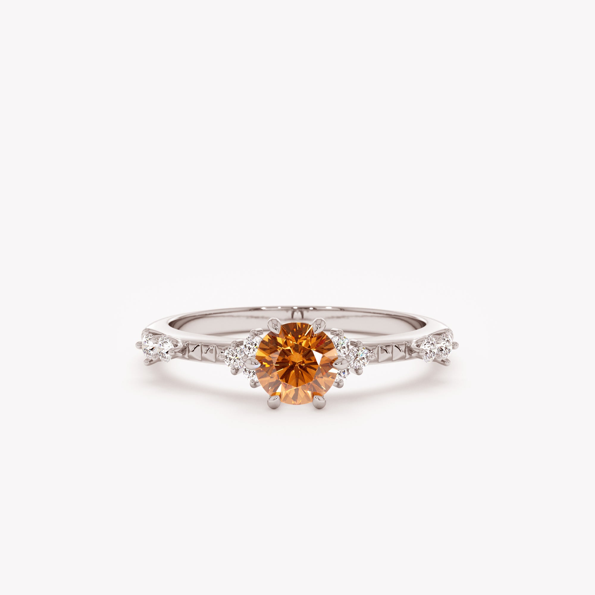Warm Ember Citrine Ring