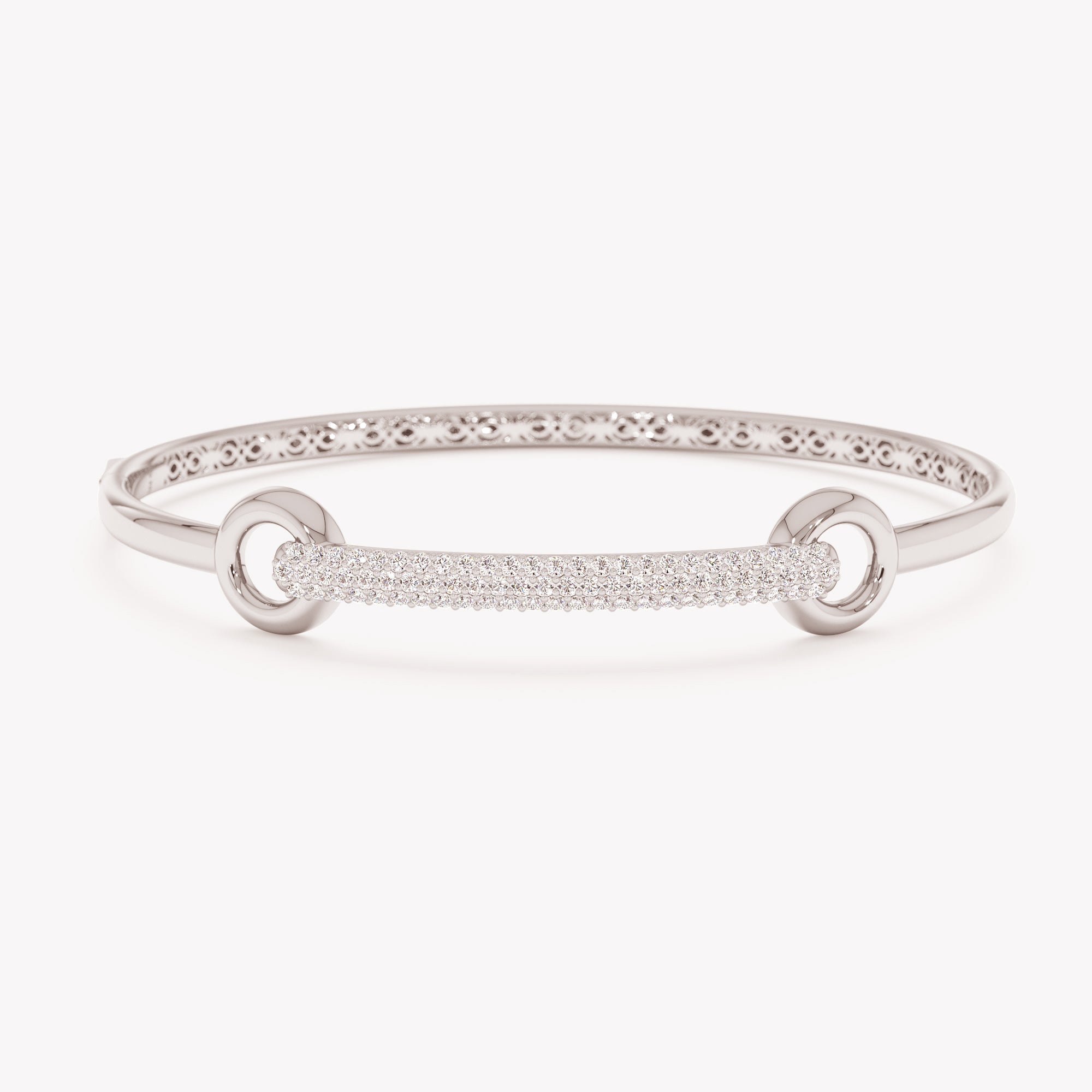 Interlocking Circle and Bar Bangle