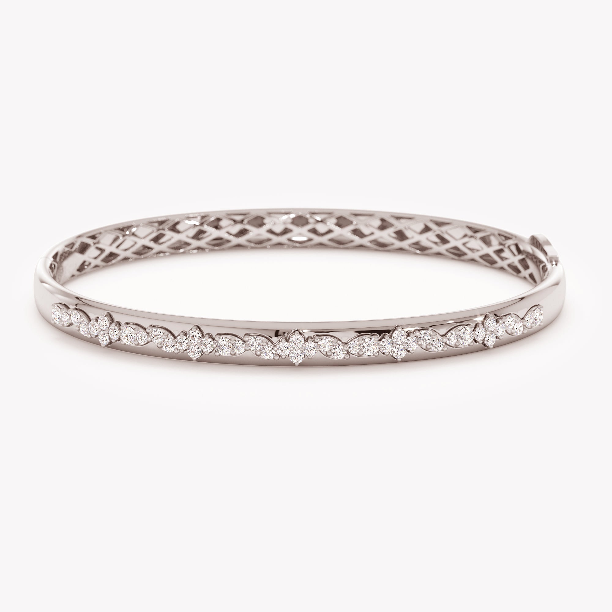 Crystal-Studded Bangle Bracelet