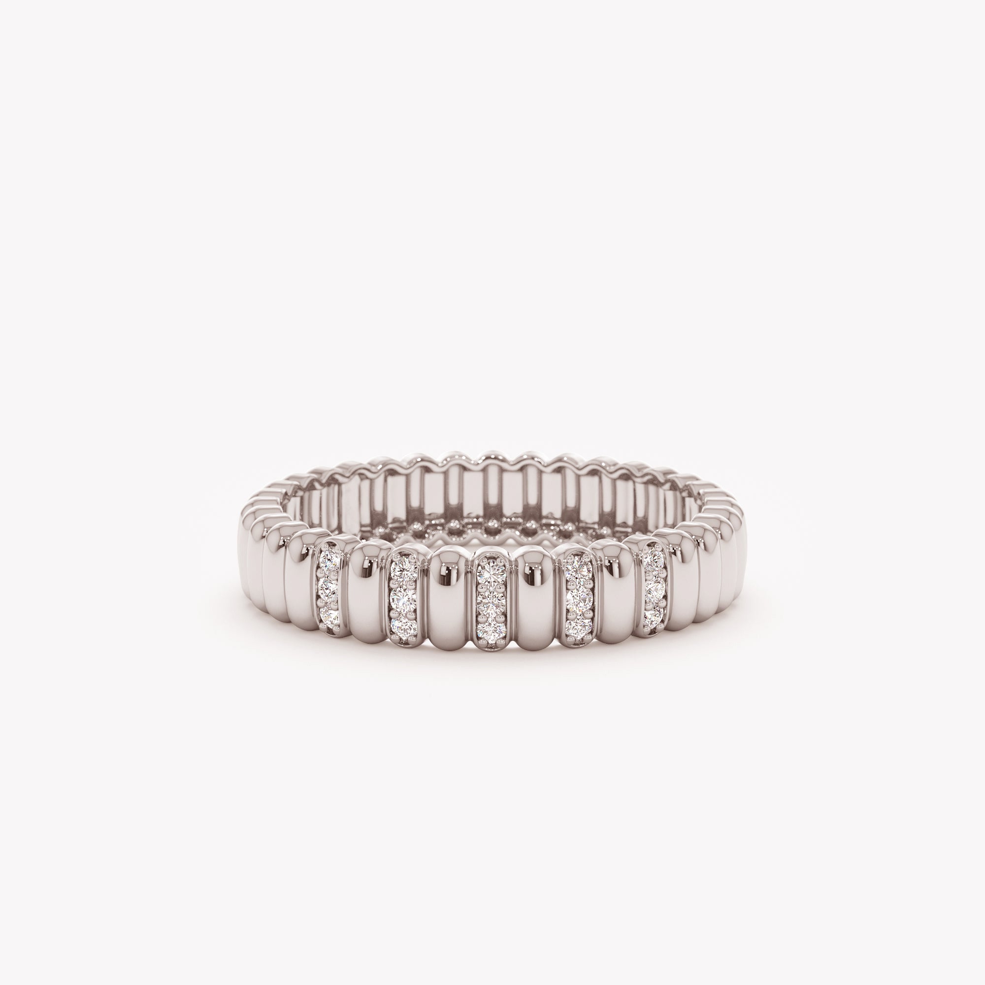 Sparkling Ribbed Statement Band