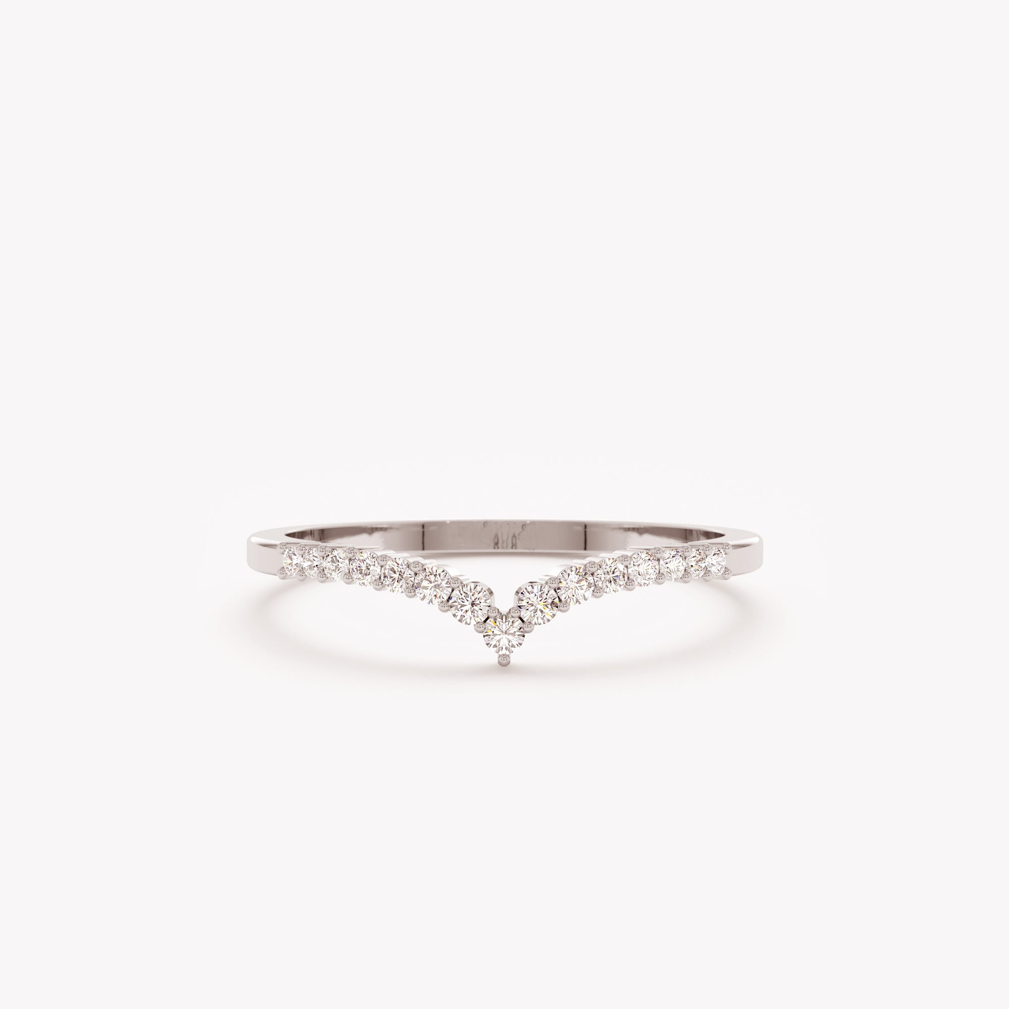 Diamond V Bloom Ring