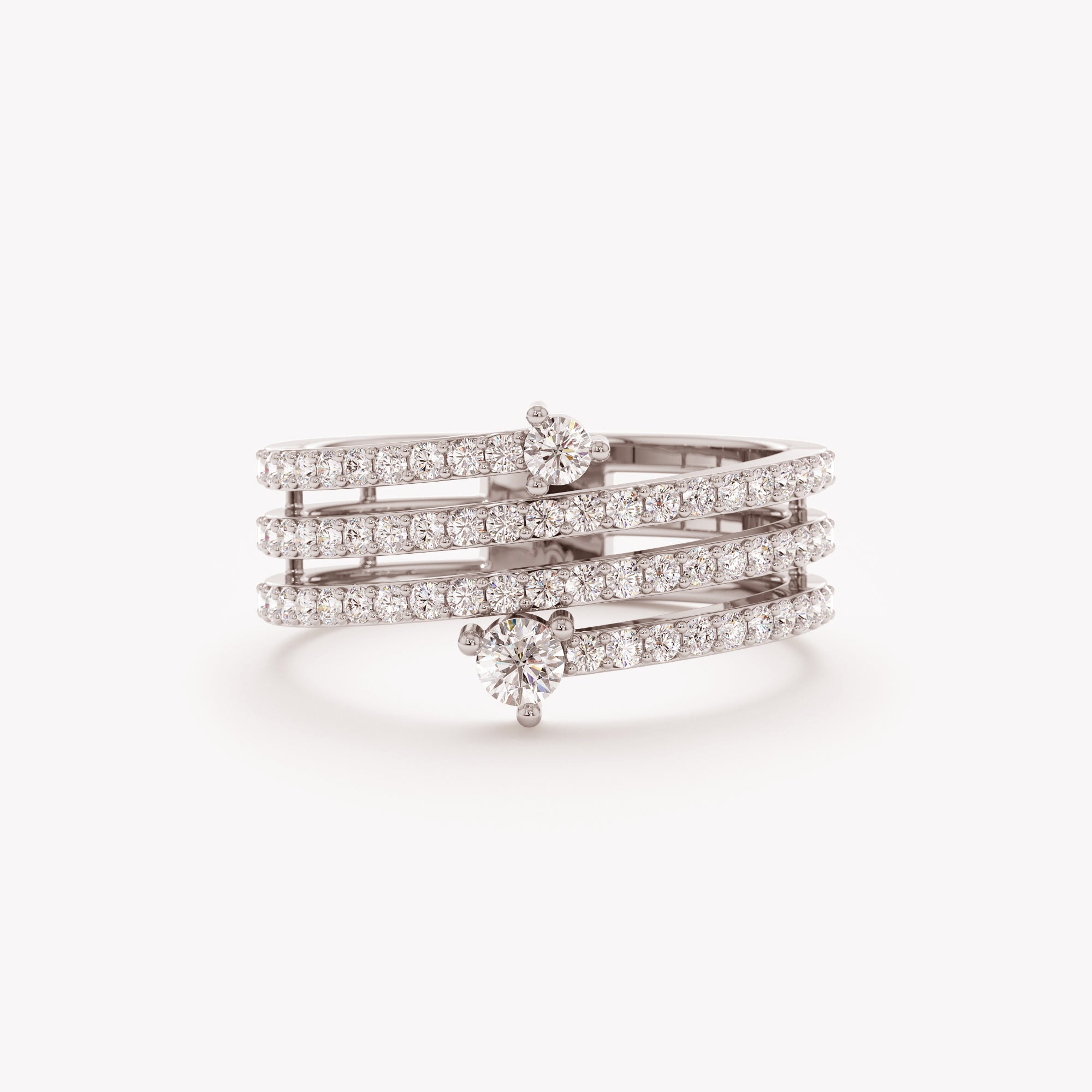 Infinity Coil Diamond Ring